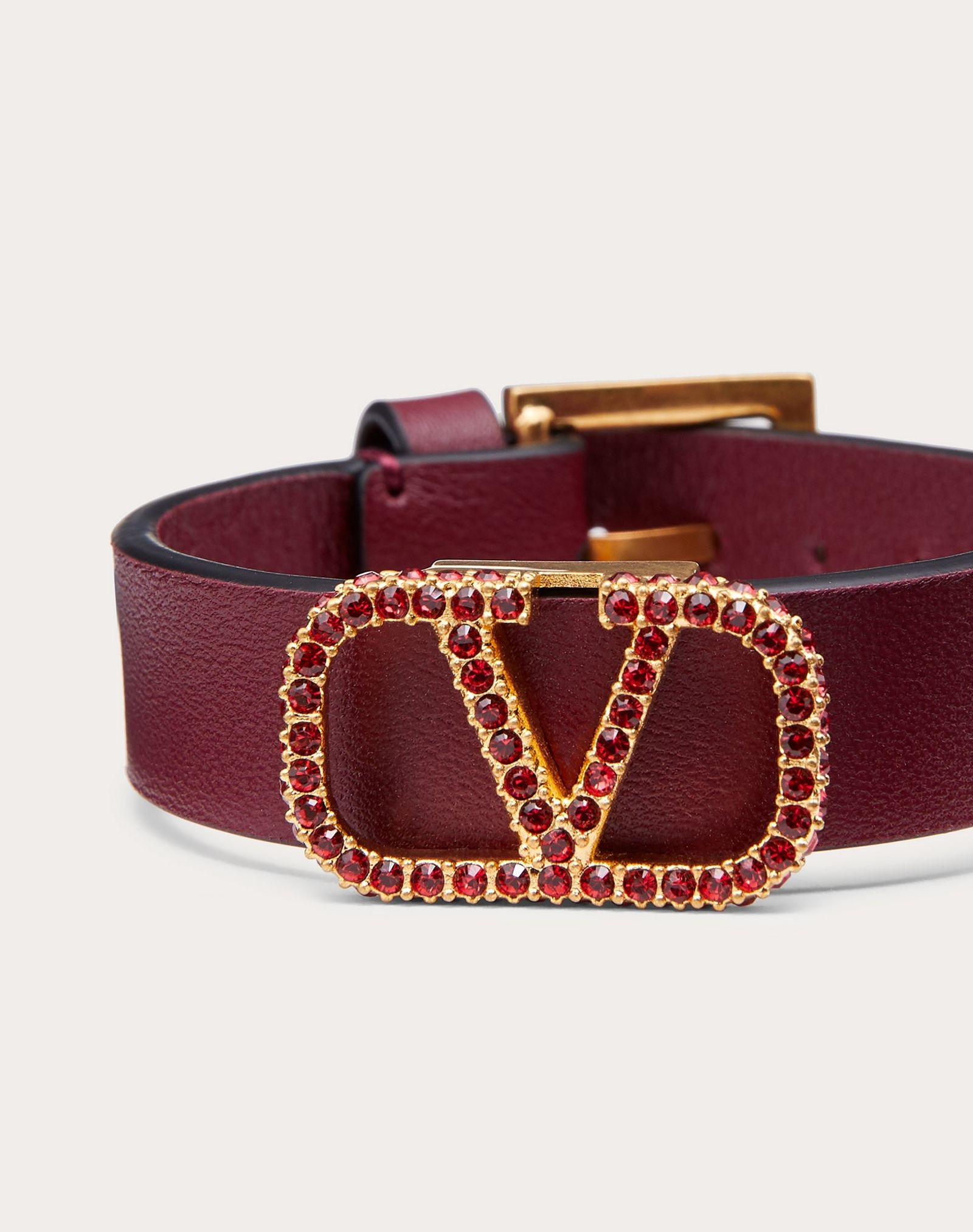 VLogo Signature Leather Bracelet - 2