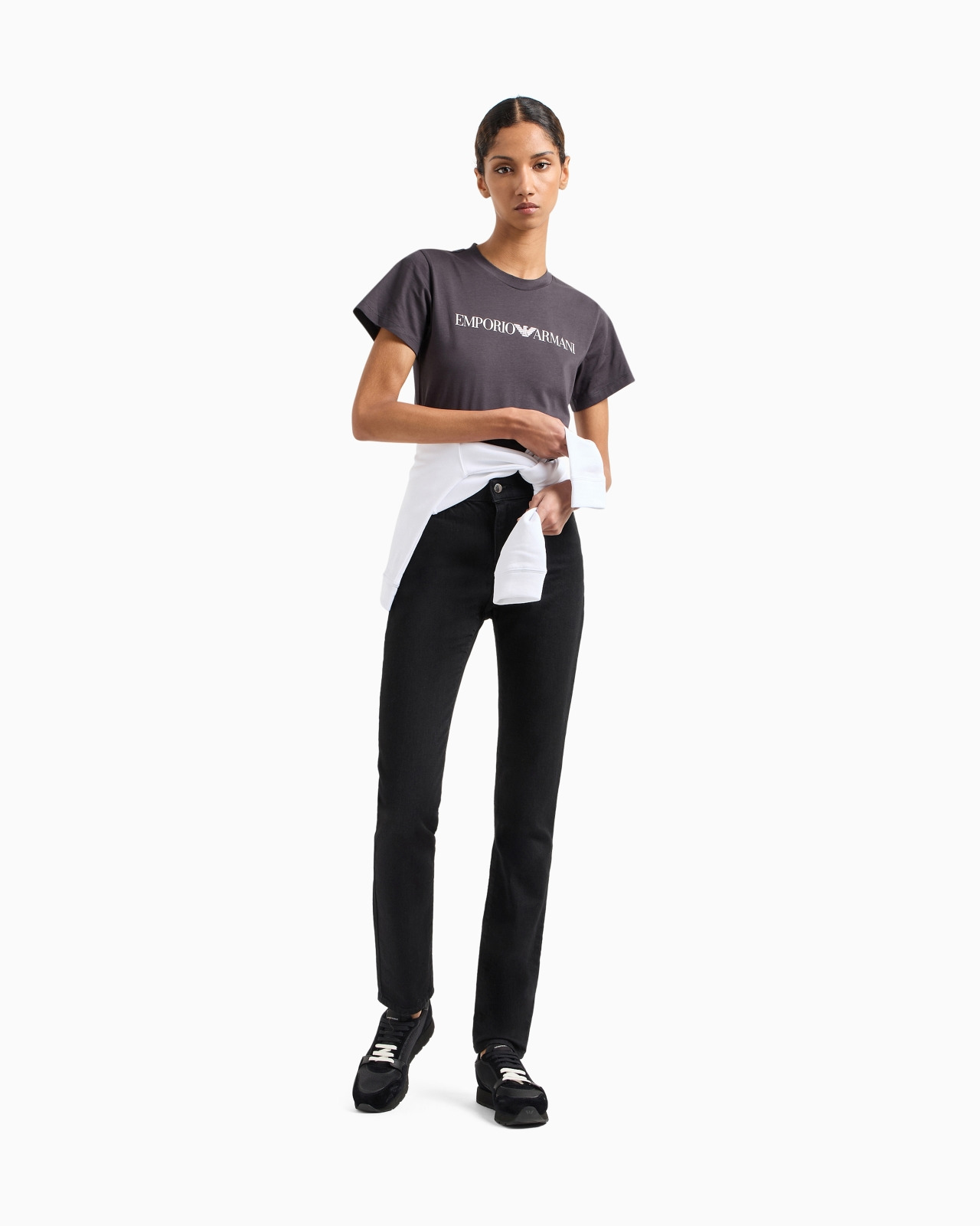 J18 High-waisted skinny-fit rinsed comfort-denim jeans - 2