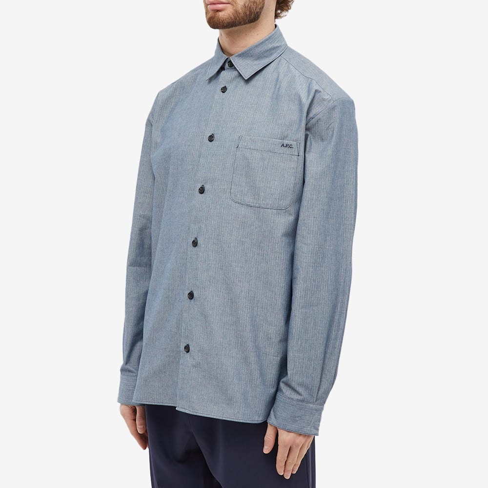 A.P.C Malo Logo Flannel Shirt - 2