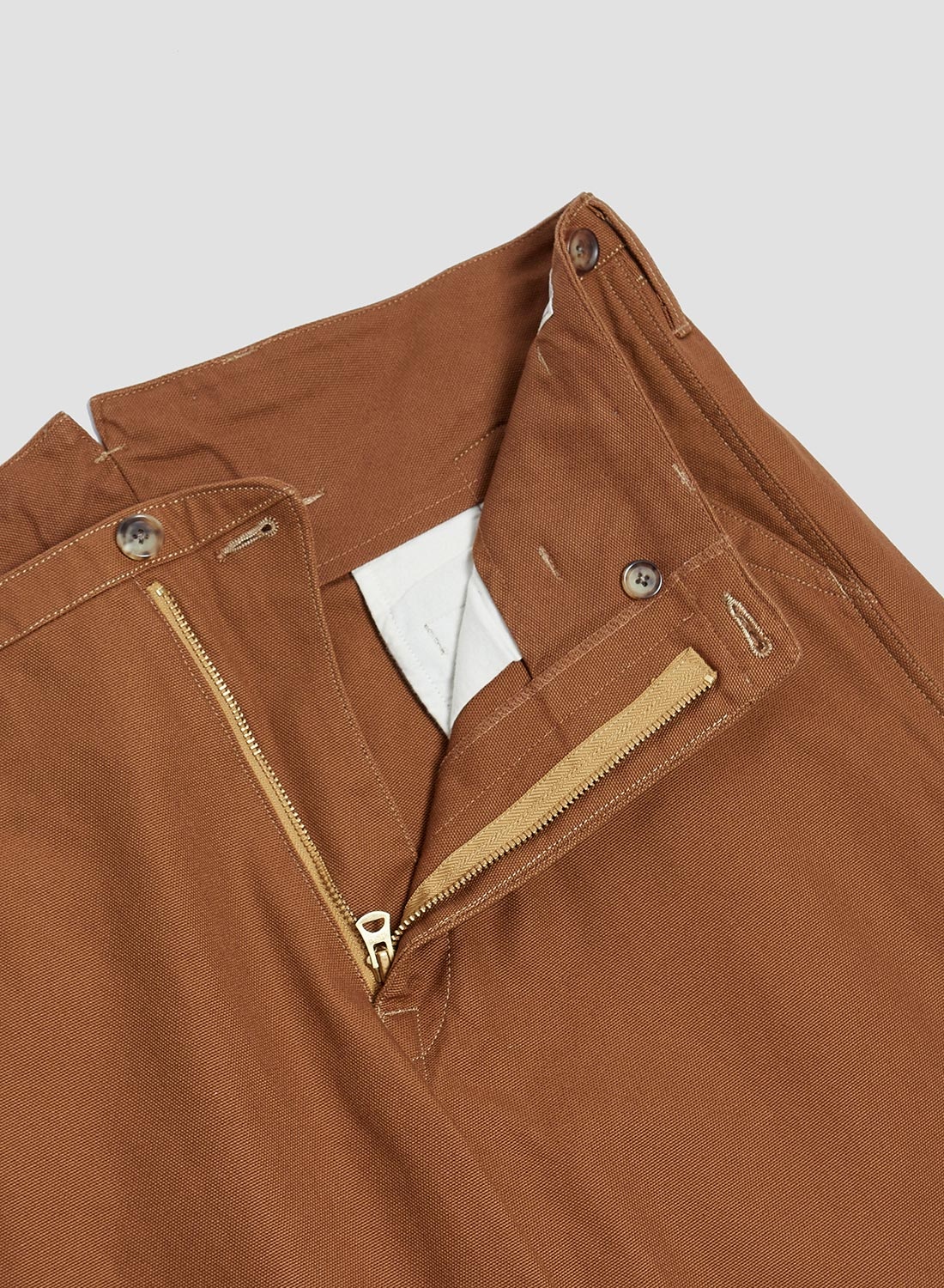 Adjustable Costume Duck Style Baggy Pants Brown - 4