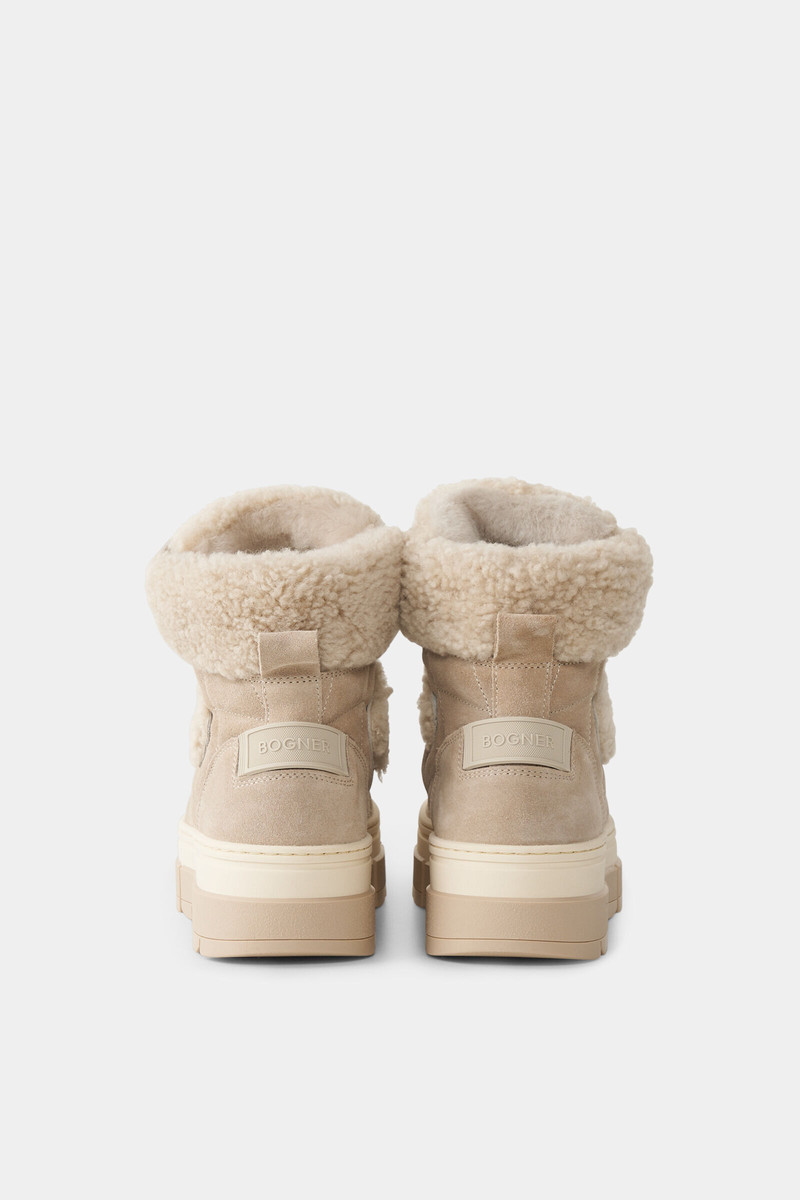 Mid boots Vaduz with spikes in Beige 5