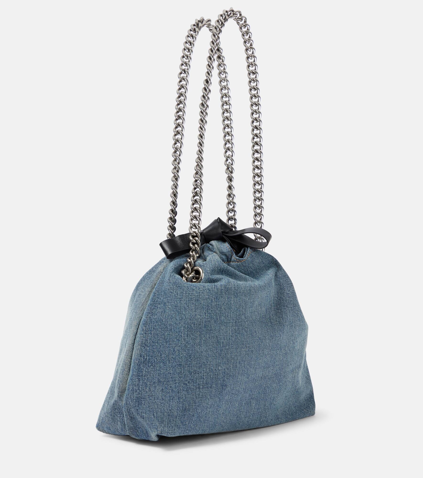 Crush Small denim tote bag - 4