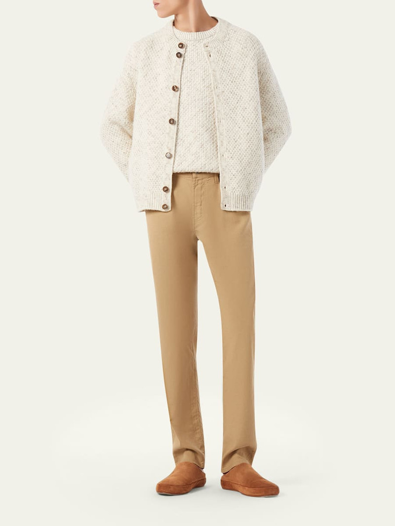 Loro Piana Men's Quarona Linen and Cotton Straight-Leg Jeans outlook
