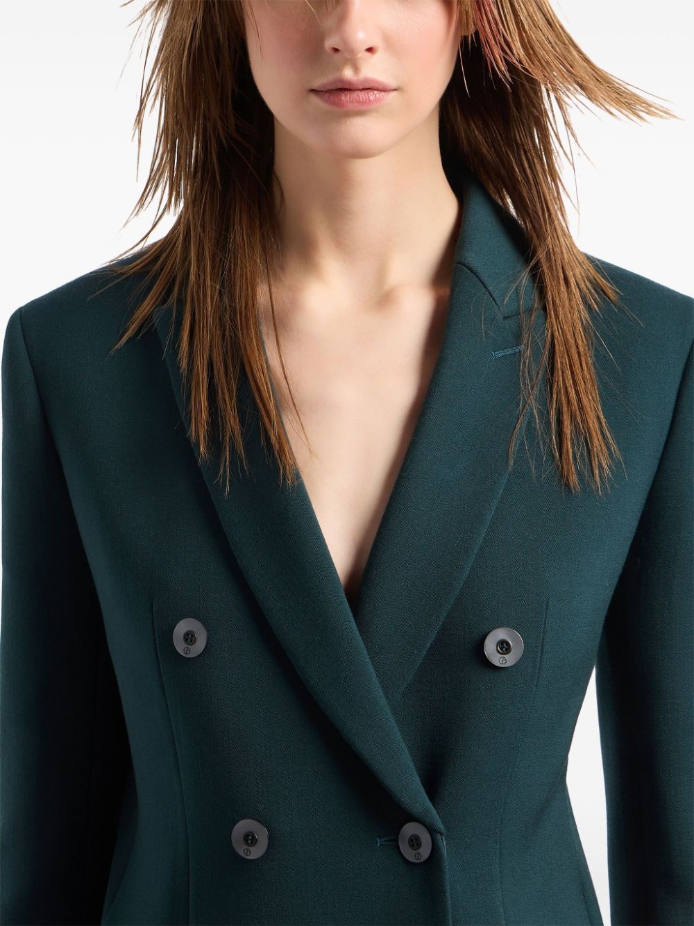 notched-lapels double-breasted blazer - 4