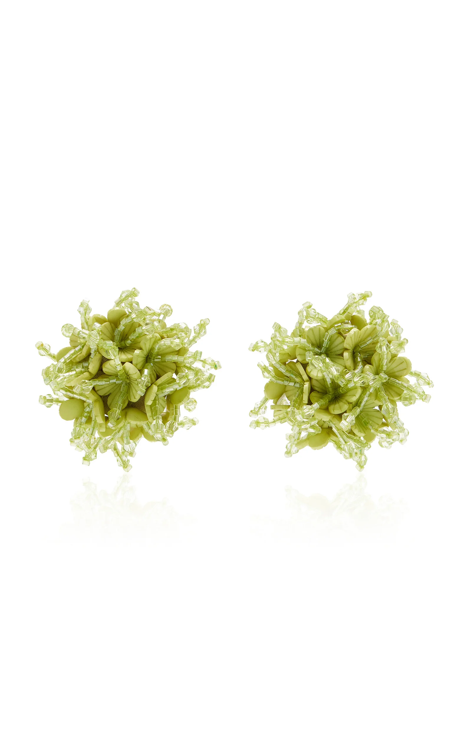 Firework Stud Raffia Earrings - 1
