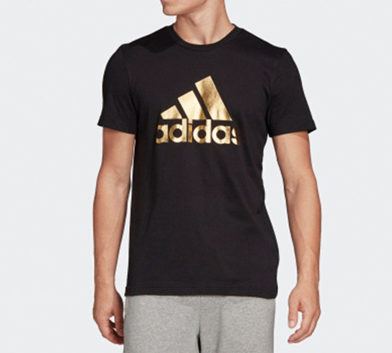 adidas adidas 8-Bit Foil Grfx Printed Short Sleeve TEE Men Black FN1735 outlook