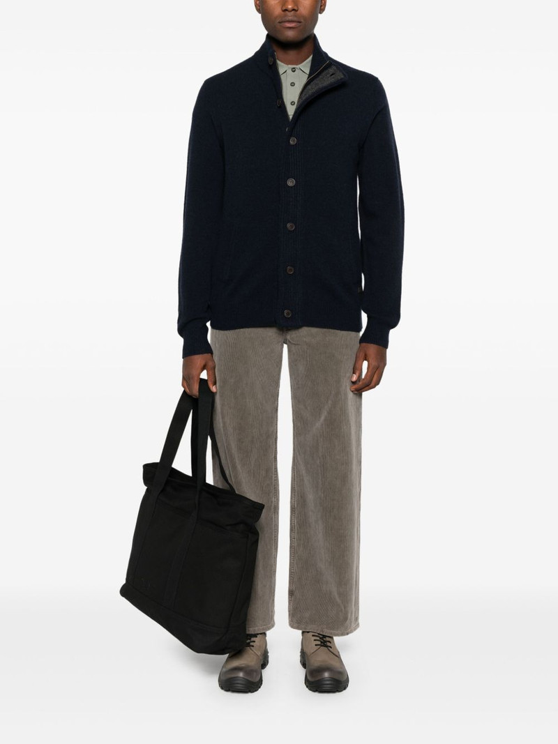 Barbour wool cardigan outlook