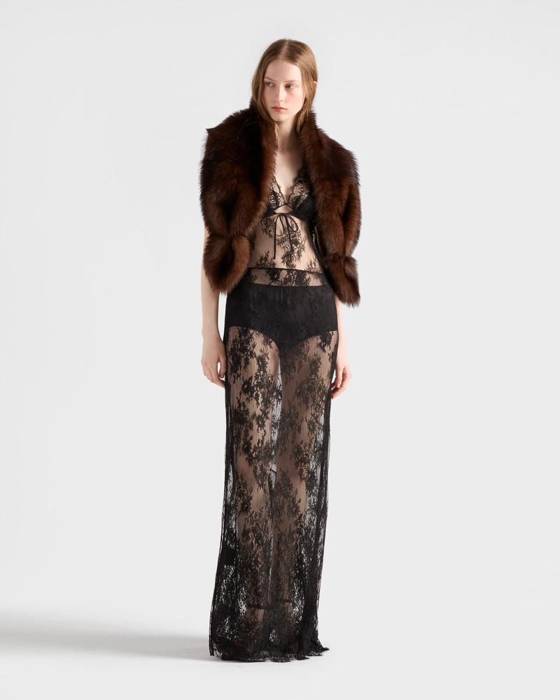 Prada Long lace dress outlook