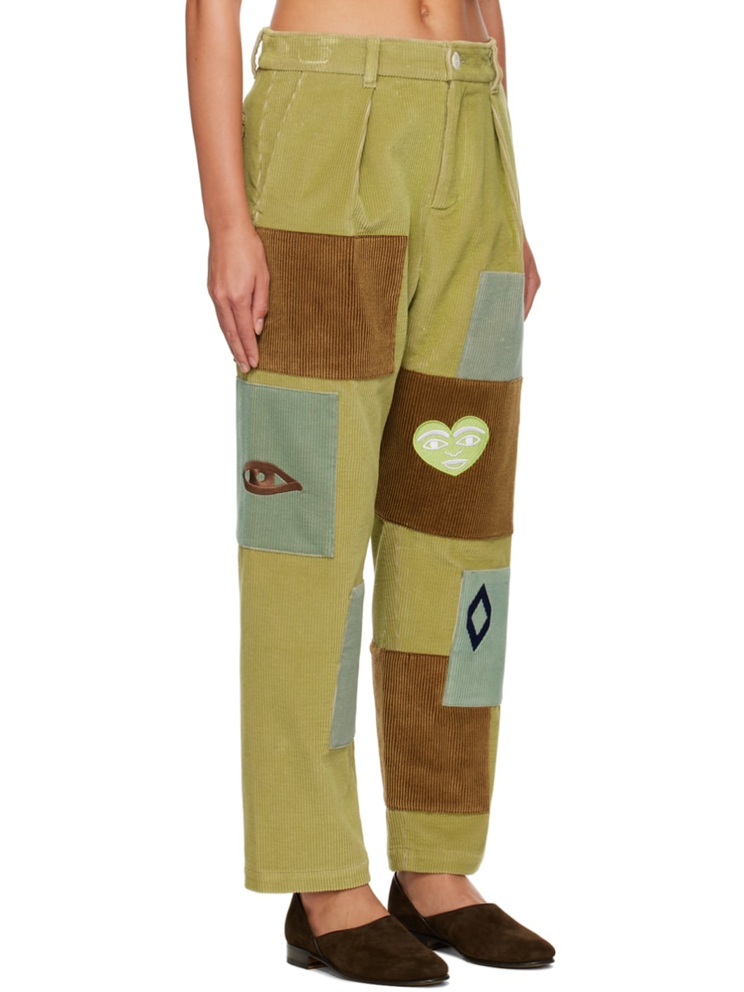 Green Patch Trousers - 2