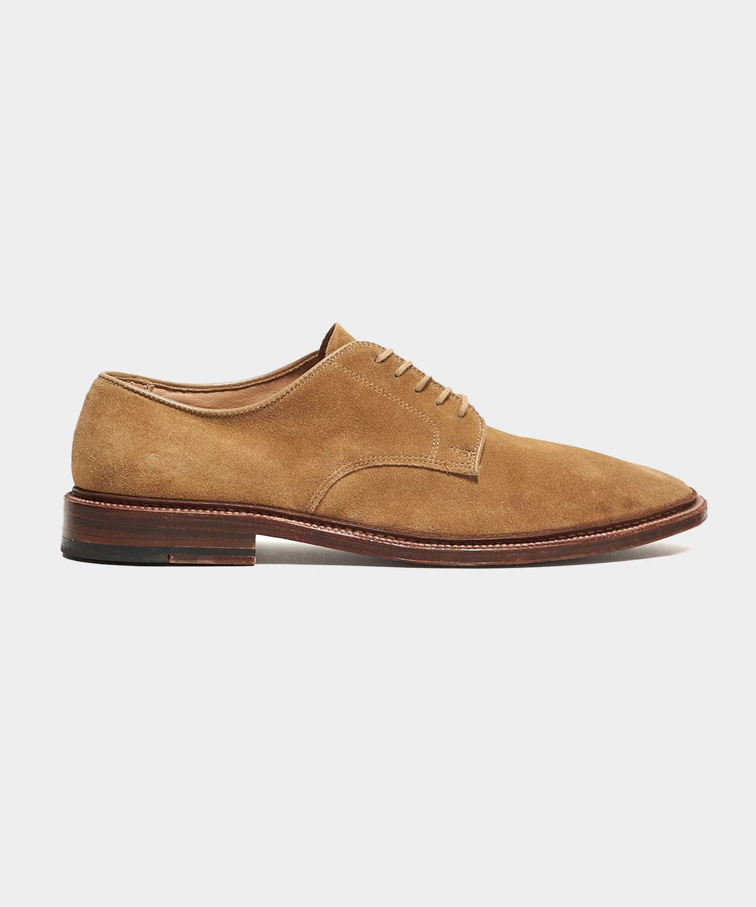 Alden Unlined Suede Plain Toe Blucher - 1