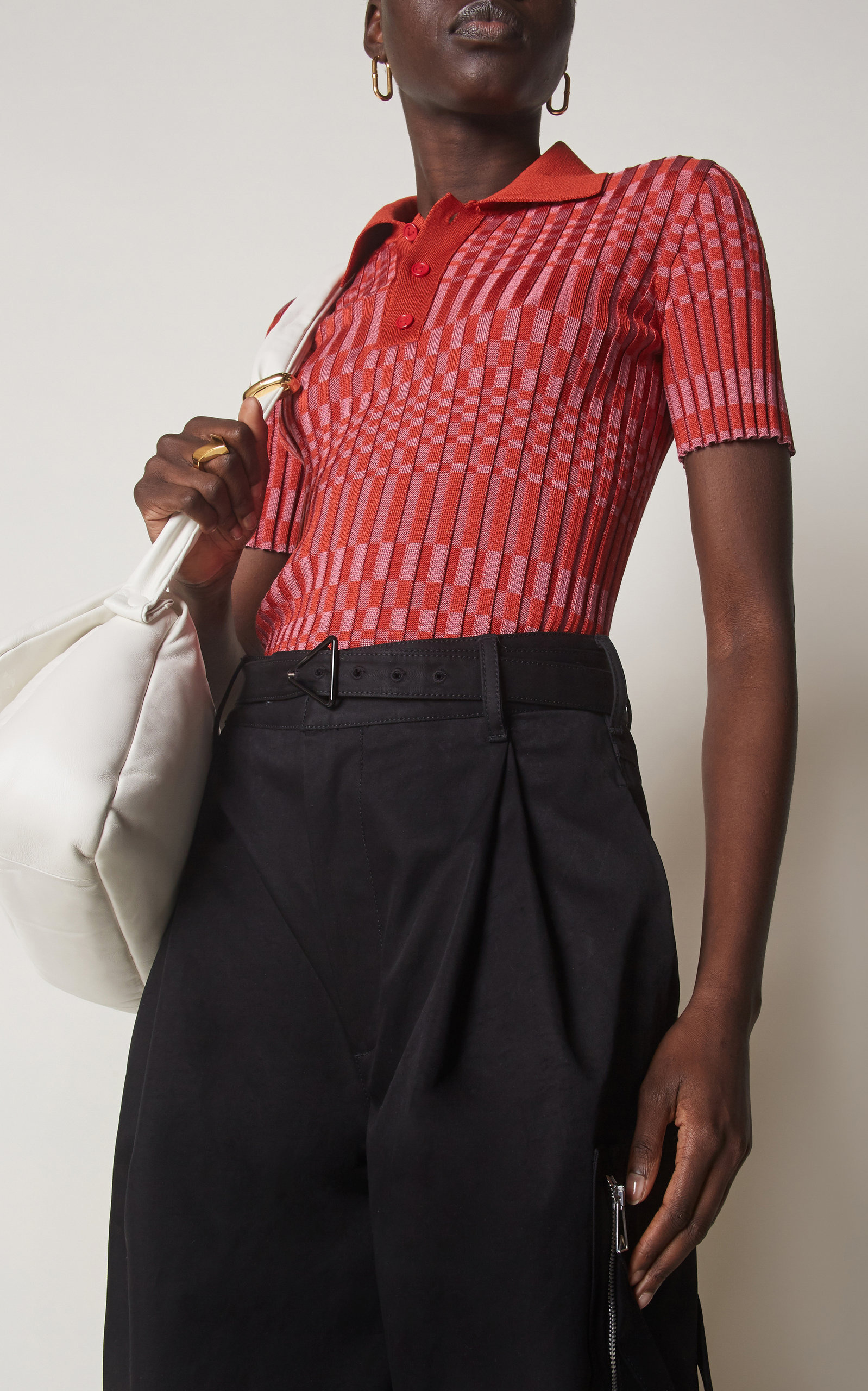 Check Polo Top red - 2