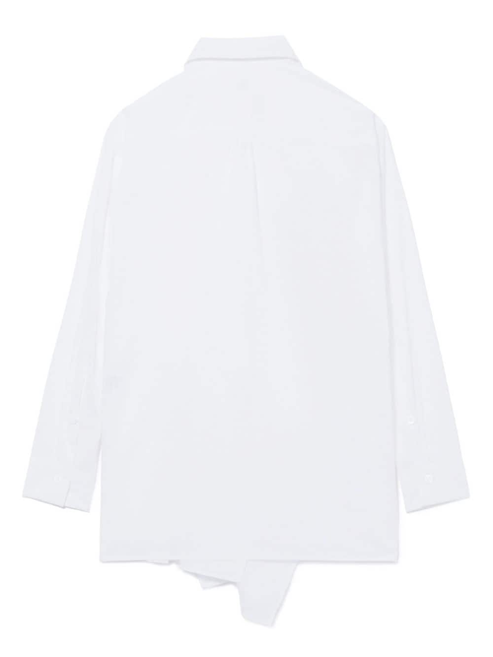 ruffle-detailing cotton shirt - 6