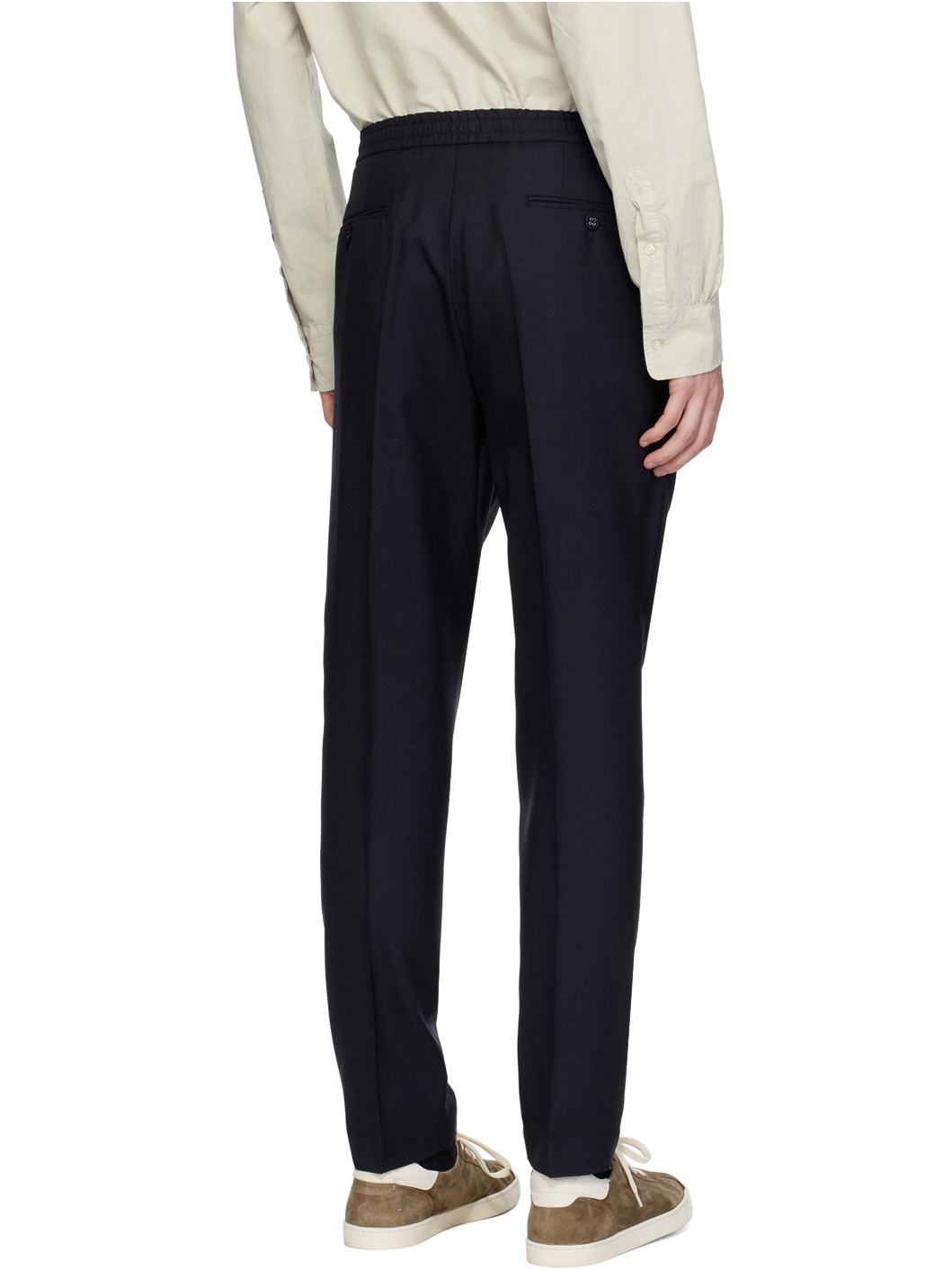 Navy Drew Trousers - 3