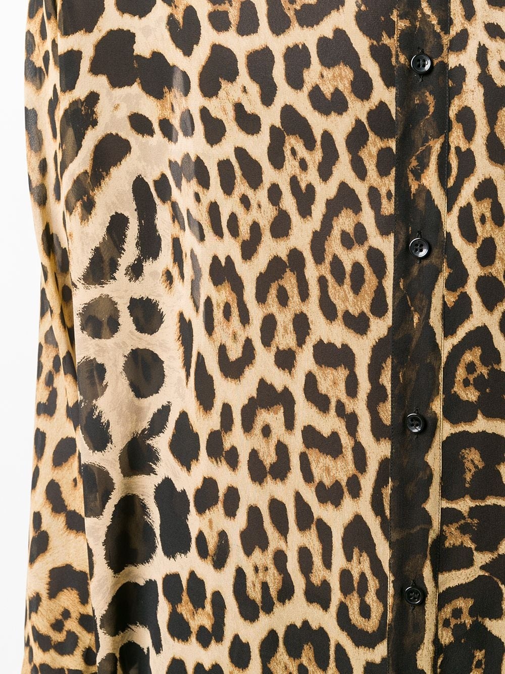 silk animal print shirt - 5