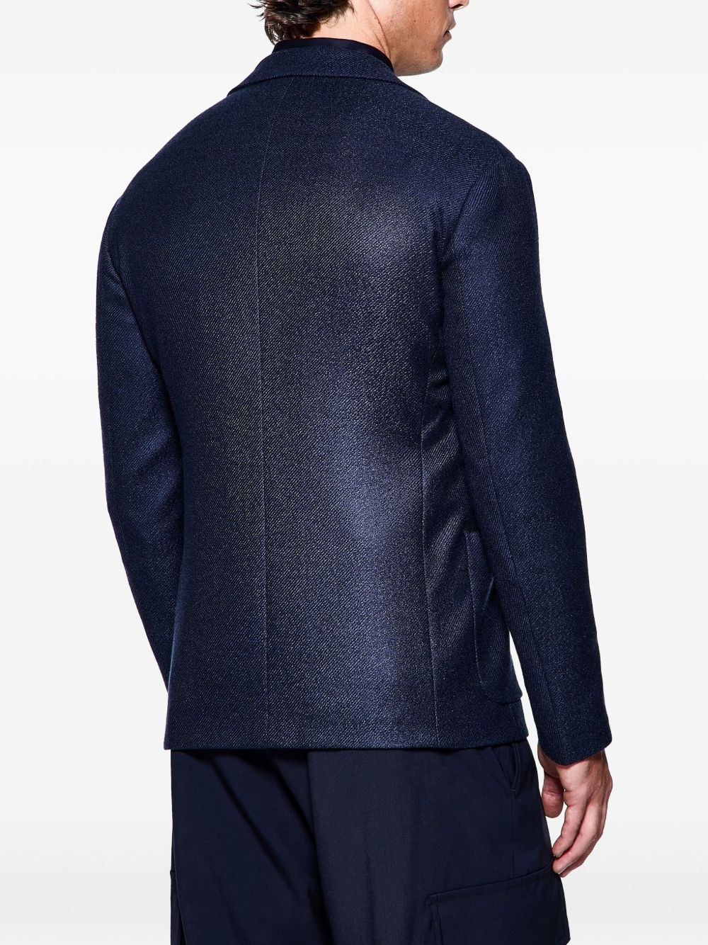 single-breasted wool blazer - 3