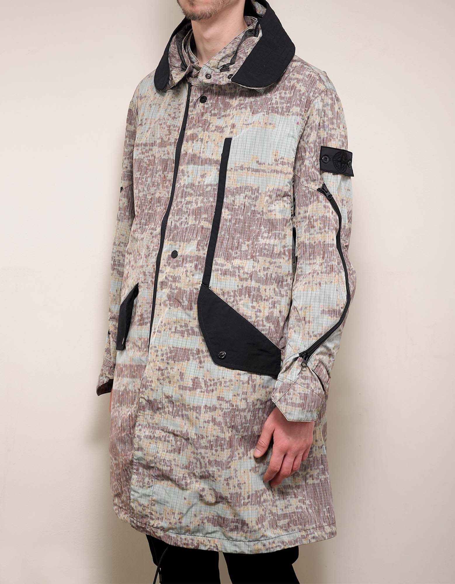 Stone Island Shadow Project DPM Chiné Rust Brown Articulated Fishtail Parka - 2