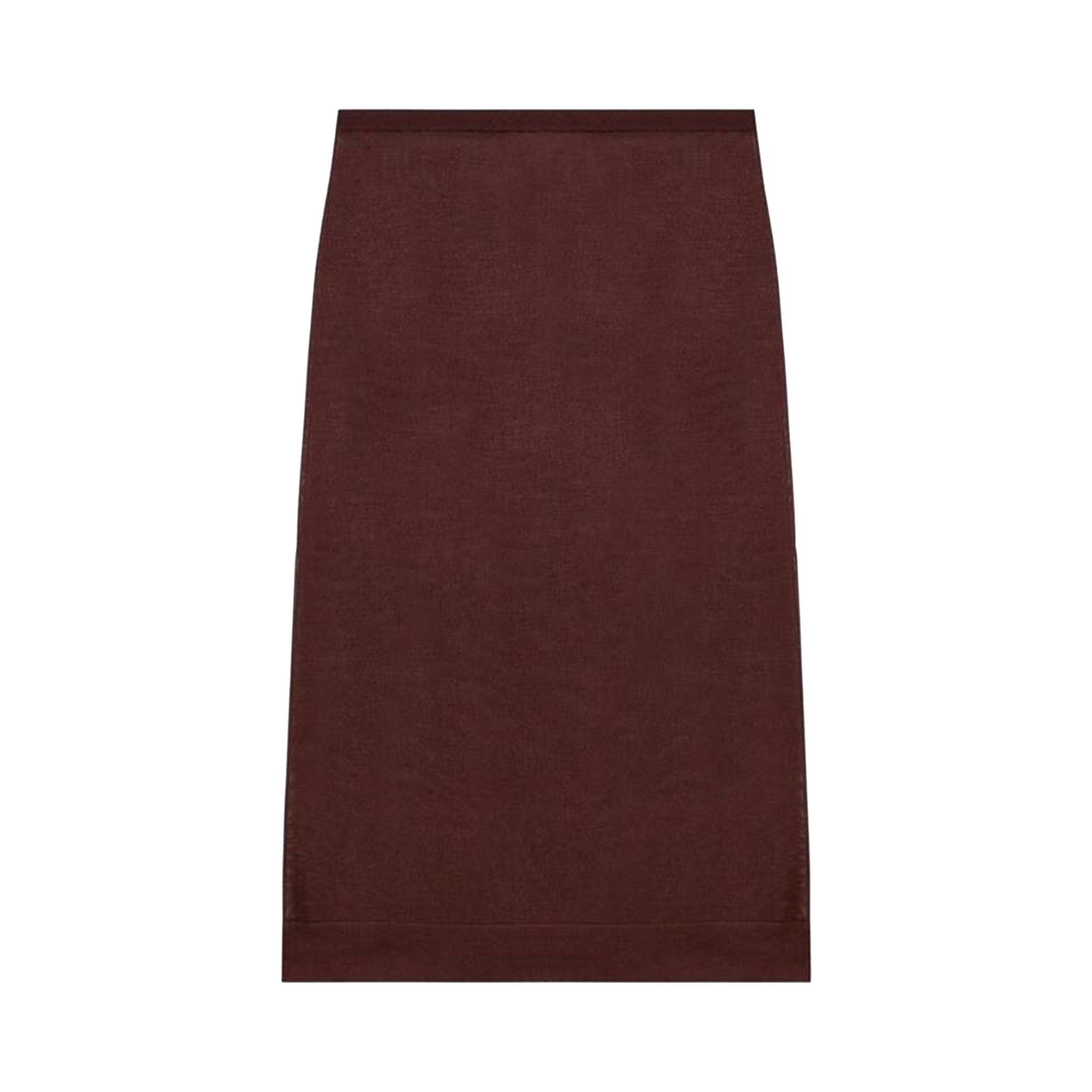 Saint Laurent Knit Pencil Skirt 'Chocolate' - 1