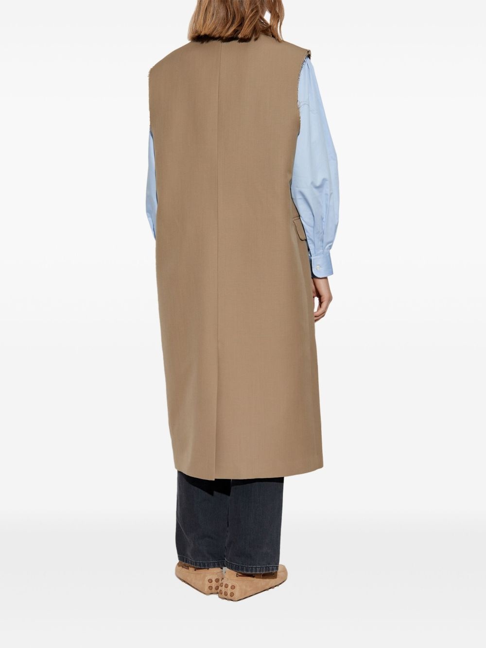 sleeveless coat - 4