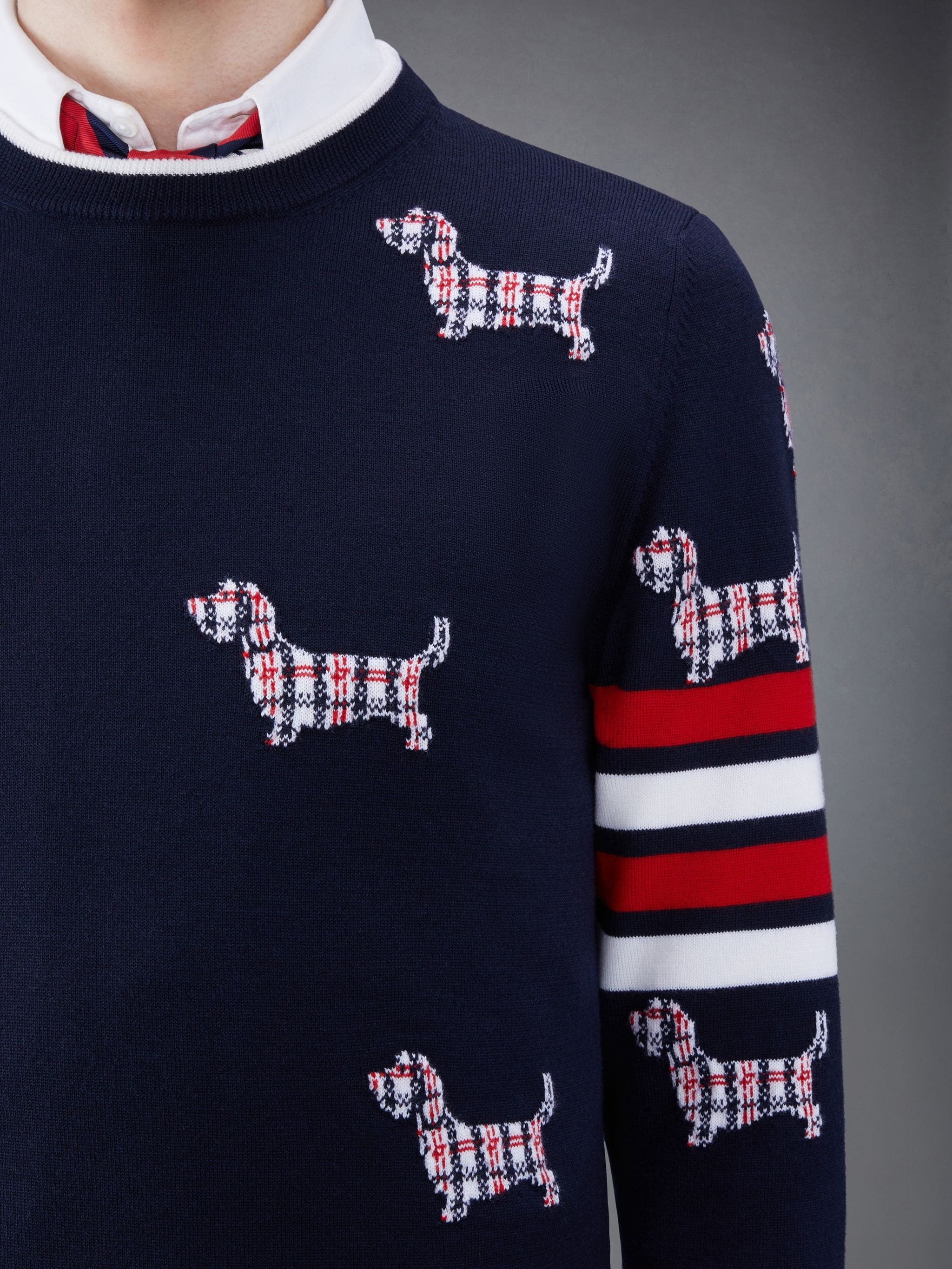 Wool 4-Bar Relaxed Hector Pullover - 4