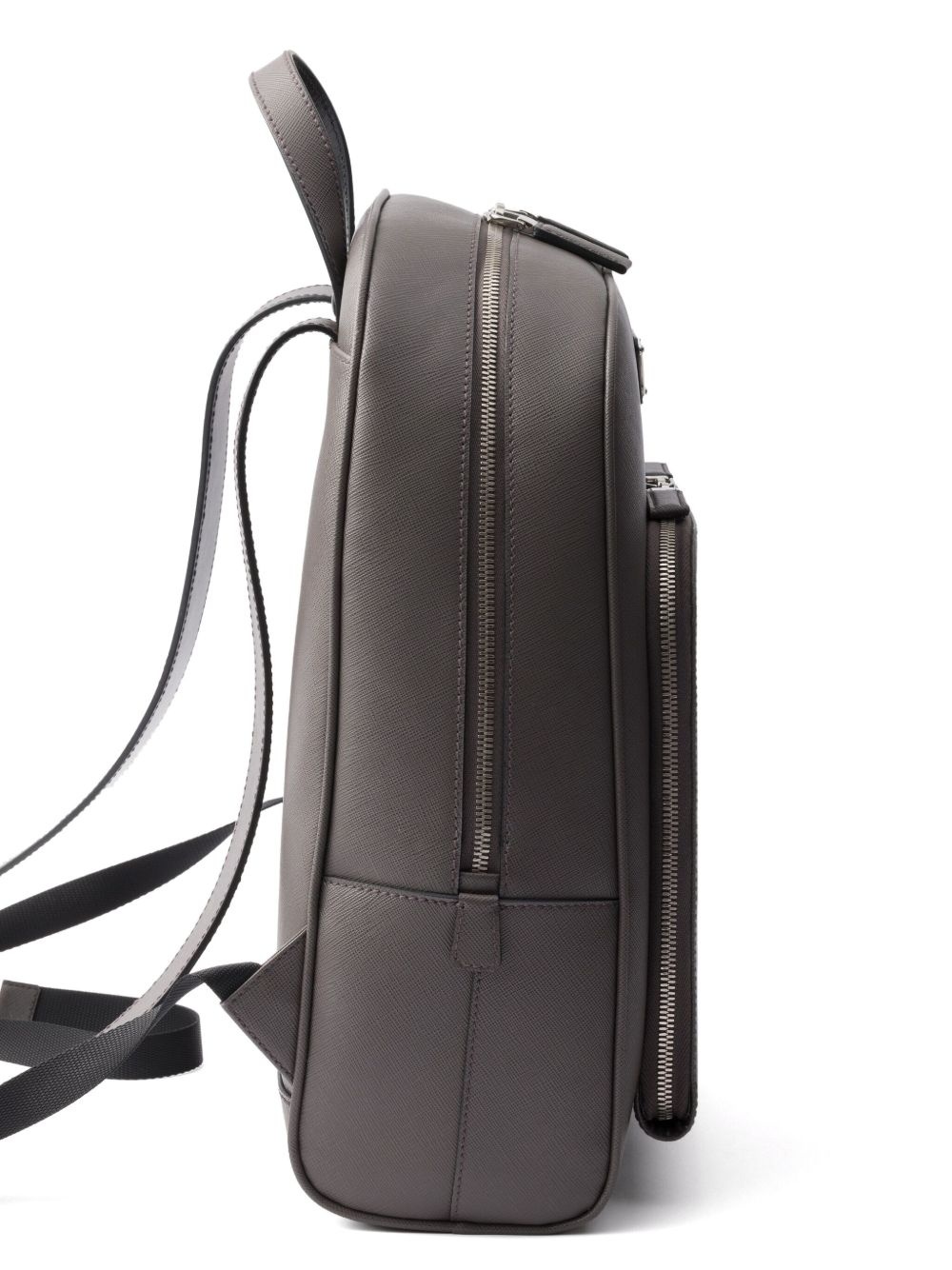 structured leather backpack - 4