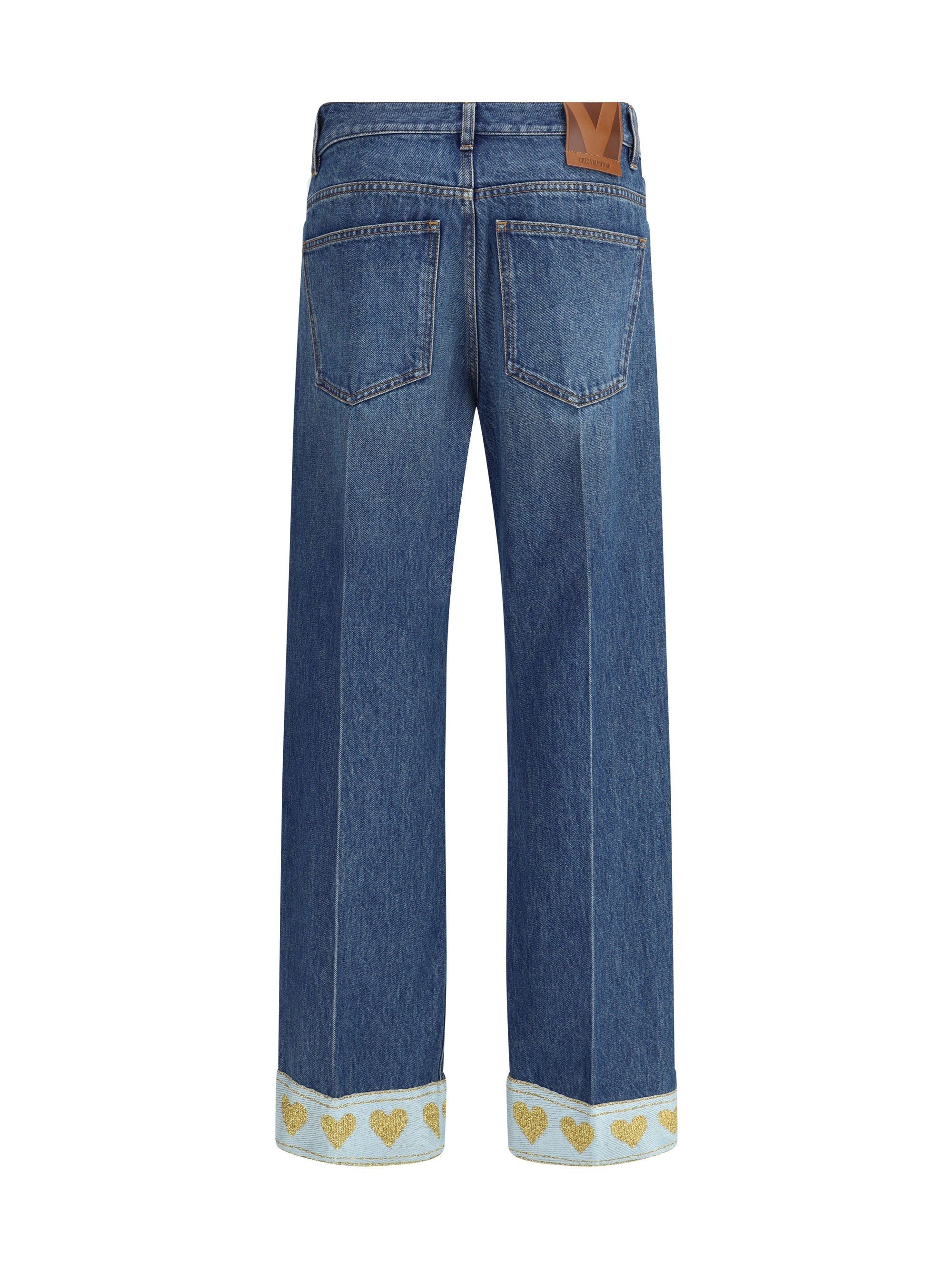 Valentino Women Pantalone In Denim | Solid | Denim Lav. - 2