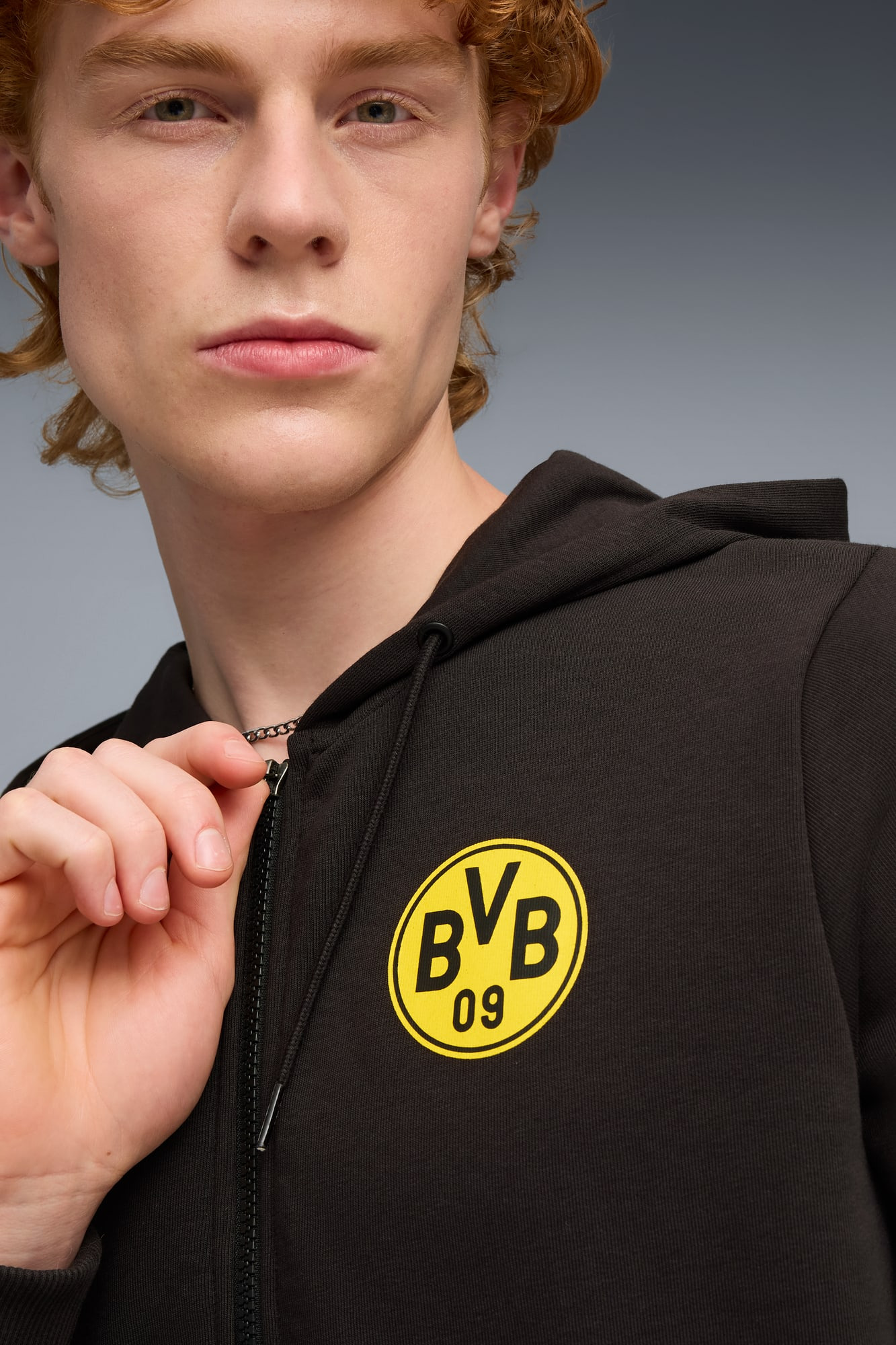 BVB FtblCltr Hood Sweat Jkt Men - 4