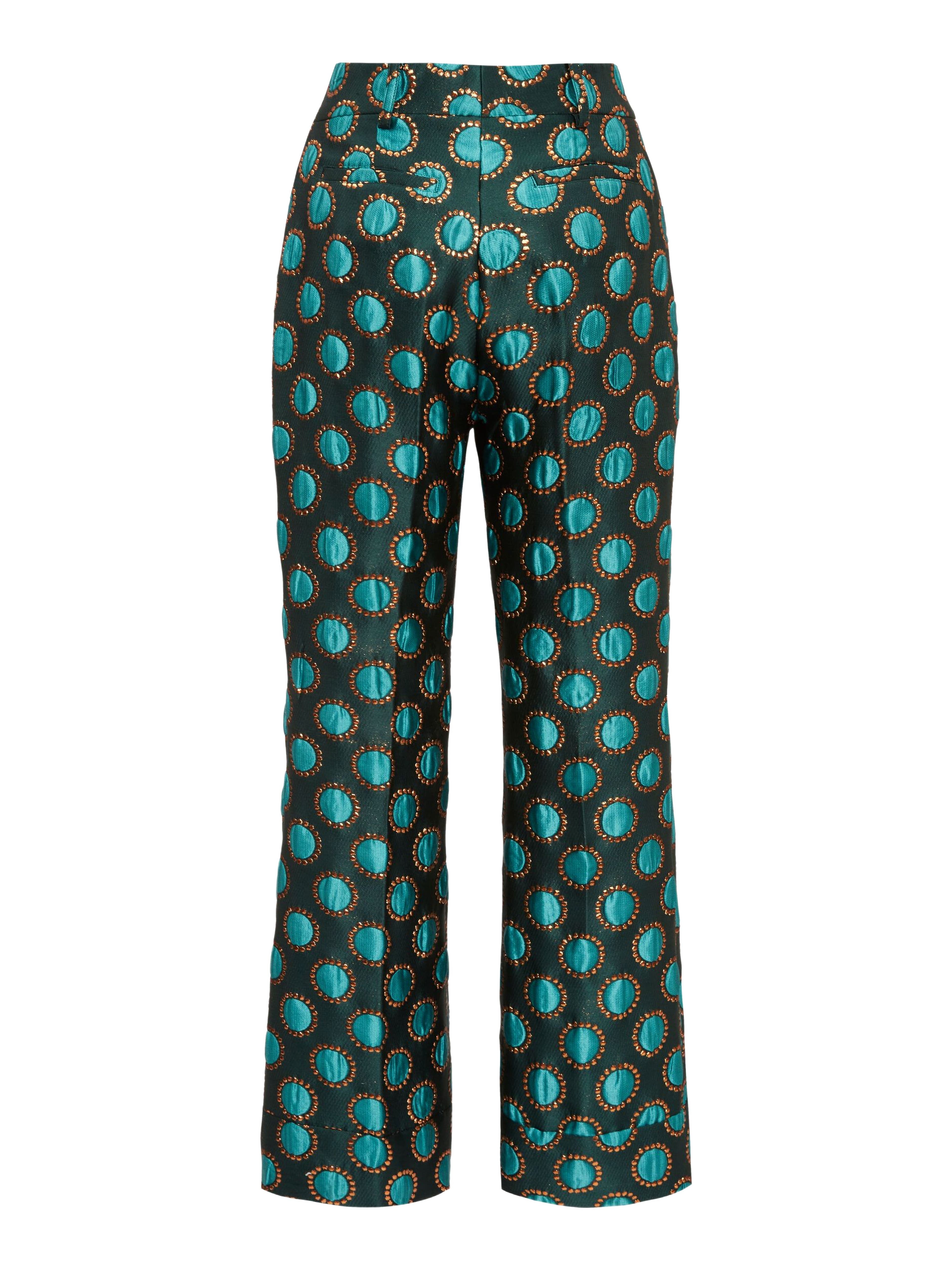 La DoubleJ Hendrix Pants Jacquard Winter Sun Emerald at Nordstrom - 3