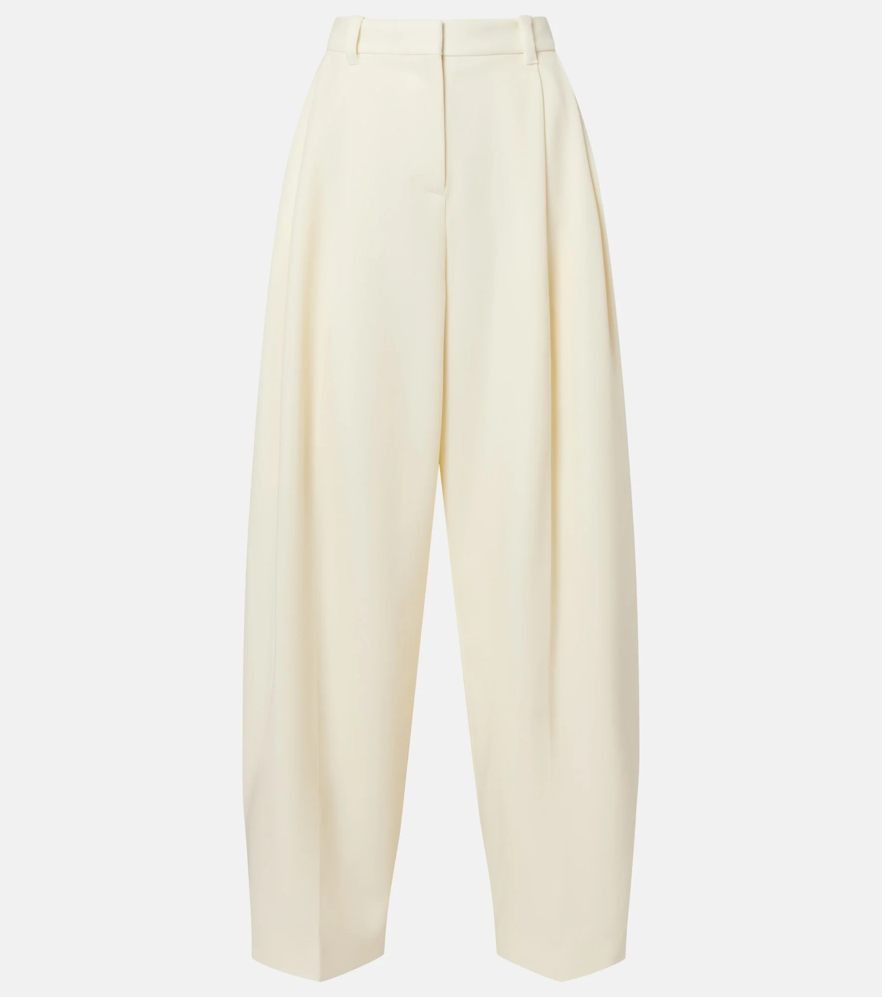 Man's pleated virgin wool wide-leg pants - 1