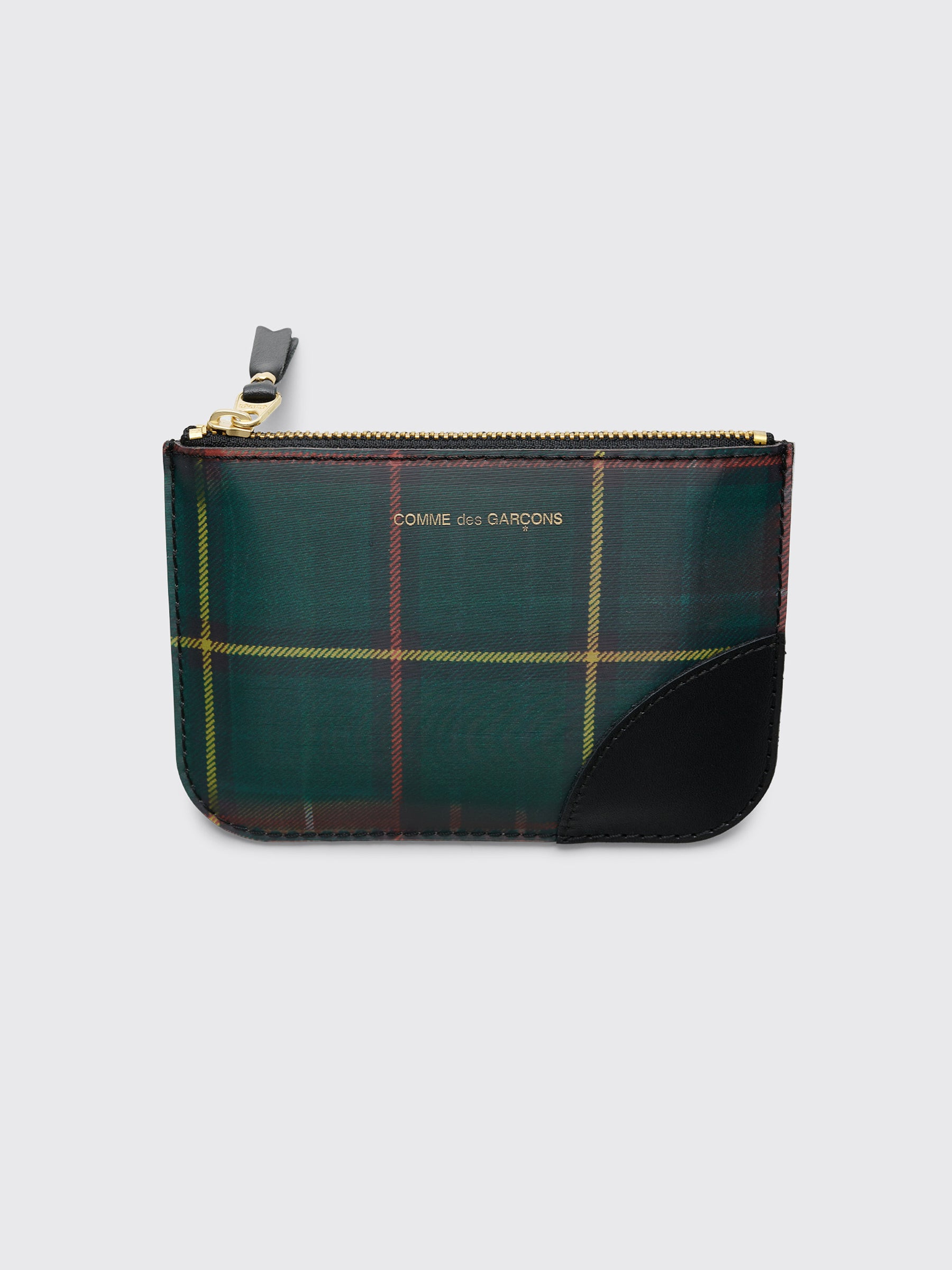 COMME DES GARÇONS WALLET SA8100 LENTICULAR TARTAN RED / GREEN - 3
