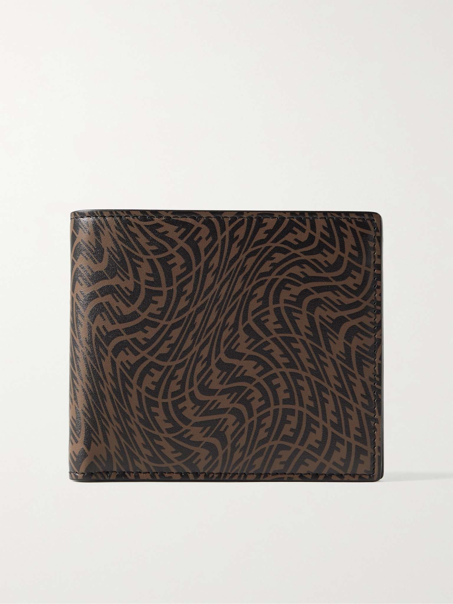 Logo-Print Leather Billfold Wallet - 1