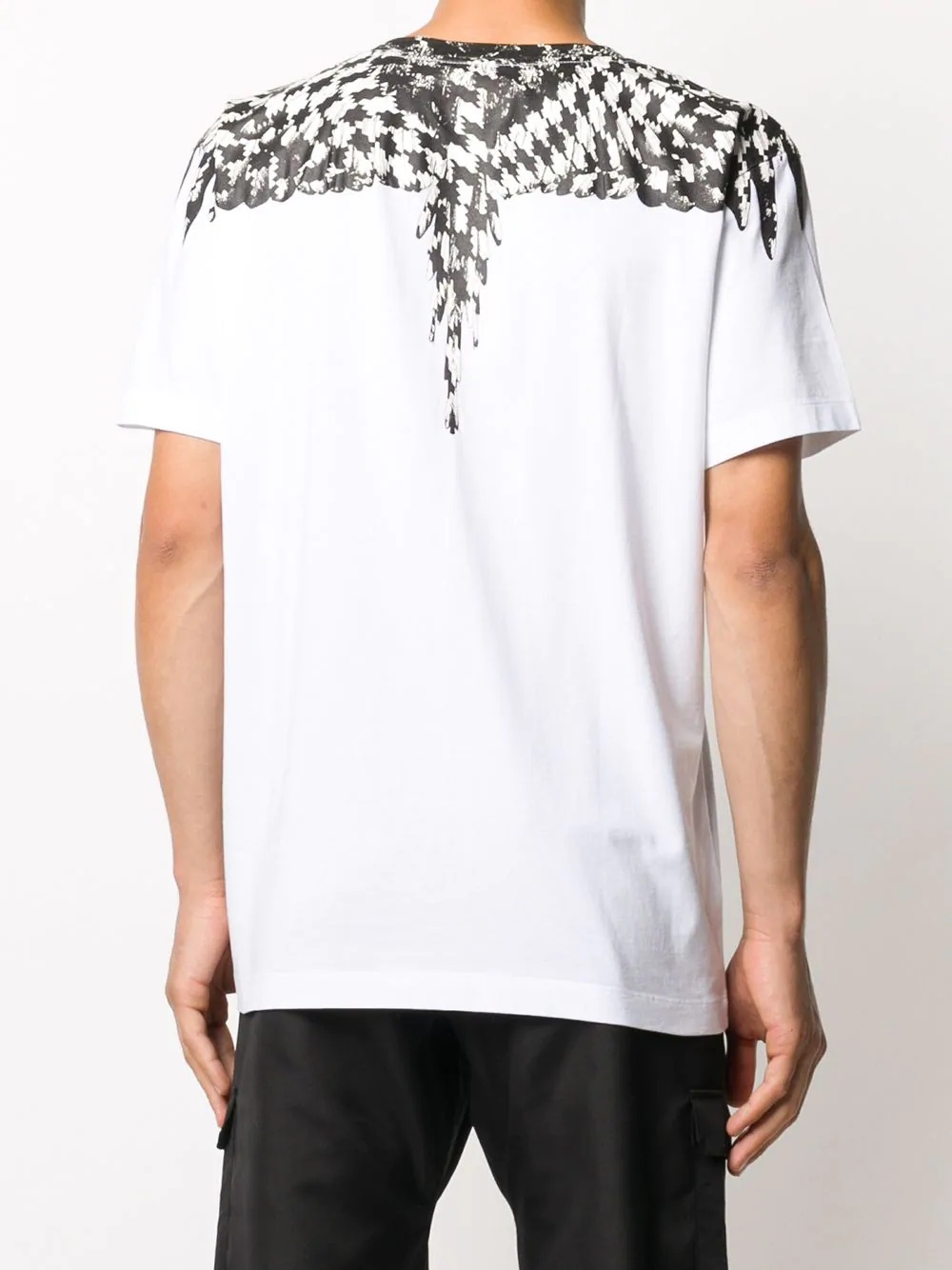 cross pattern wings T-shirt - 4