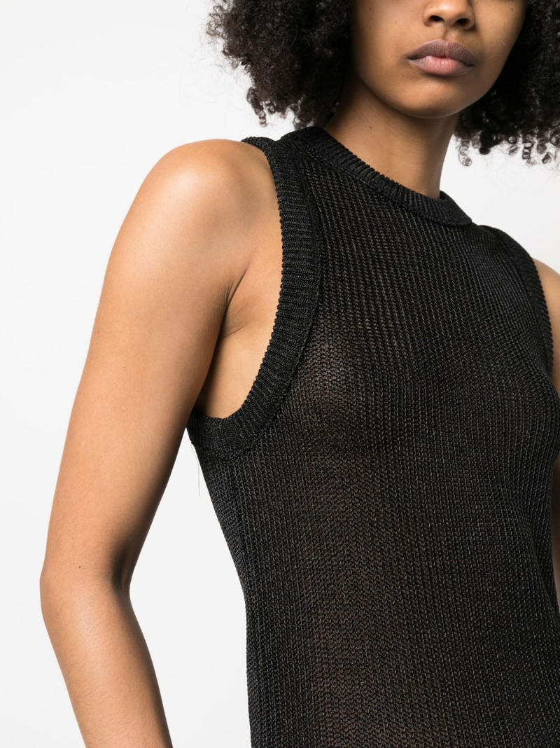 semi-sheer sleeveless top 5