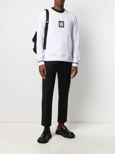 Neil Barrett slogan-patch sweatshirt outlook