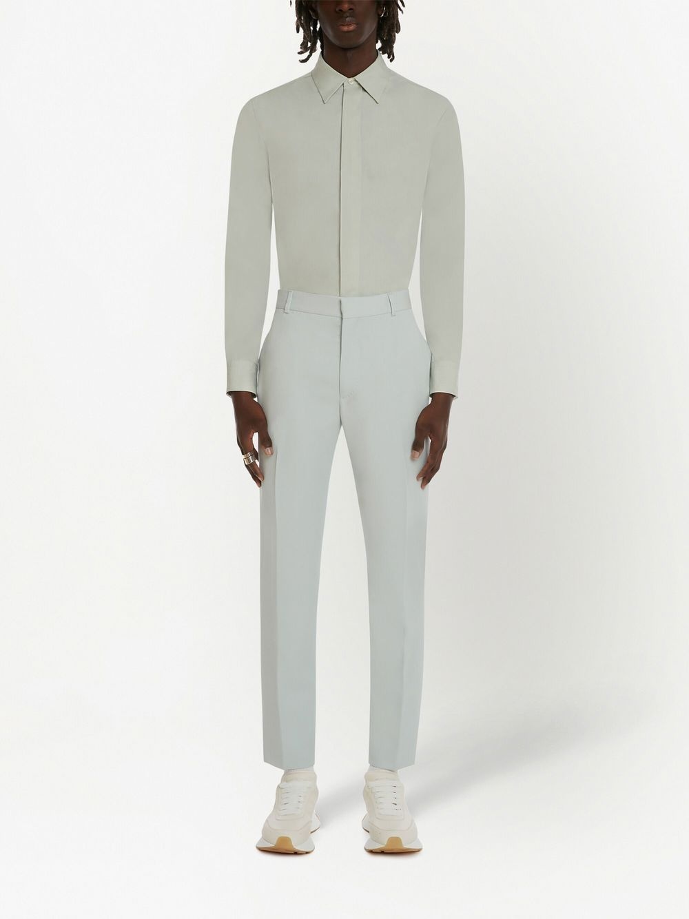 wool tapered-trousers - 2