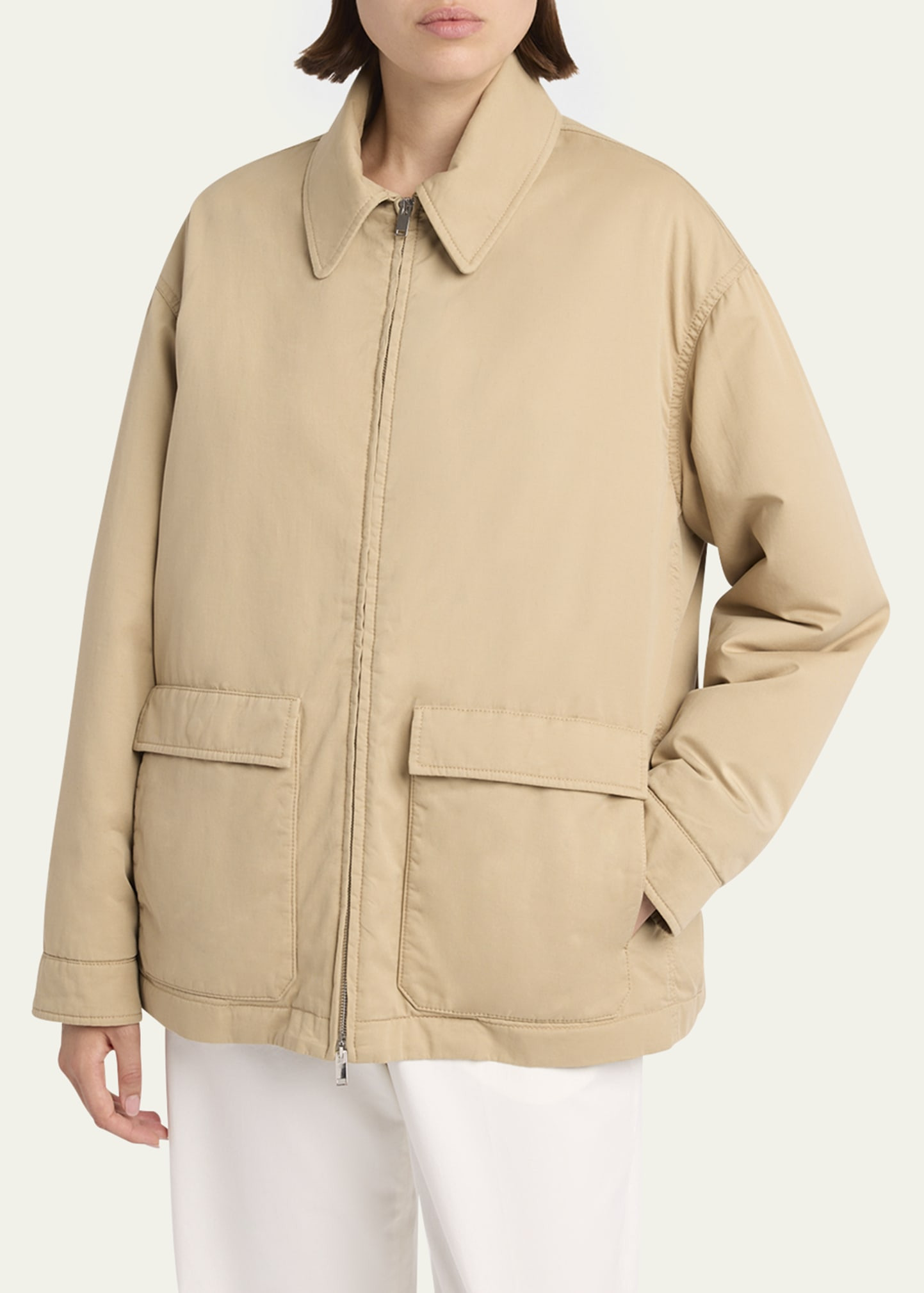 Aurelius Cotton-Cashmere Zip Jacket - 4