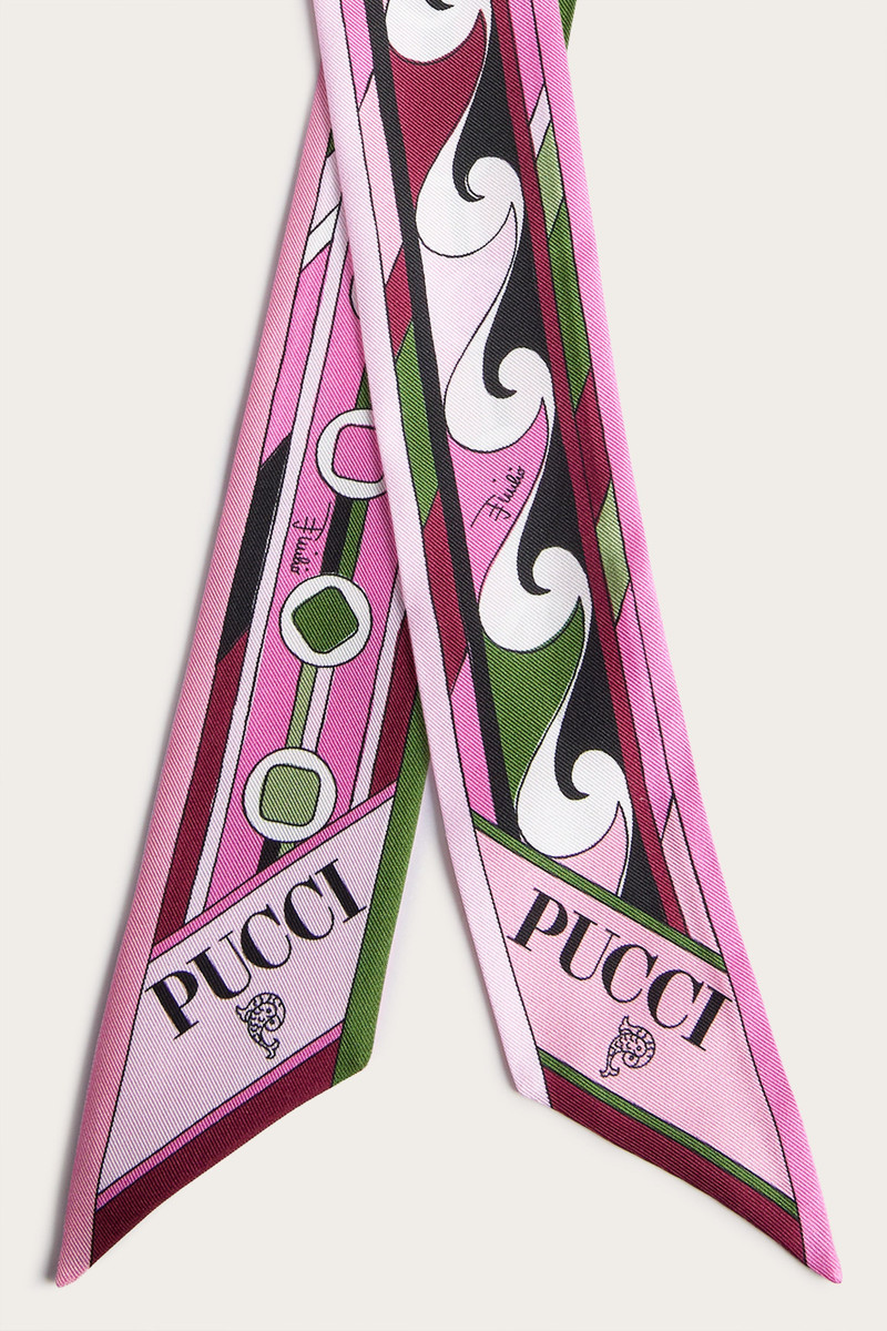 VIVARA AND BOUCLÉ PRINT SILK SCARF 3