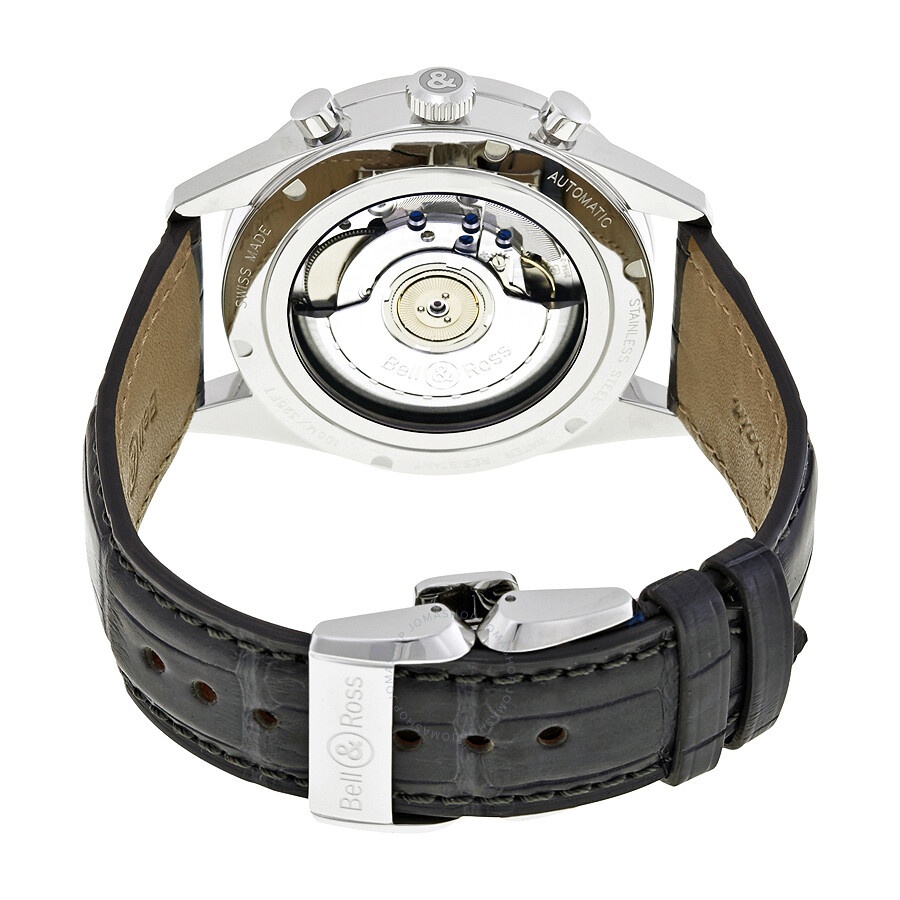 Bell And Ross - Bell and Ross VIntage Officer Chronograph Automatic Men's Watch BRG126-BRN-ST/SCR2 - 3