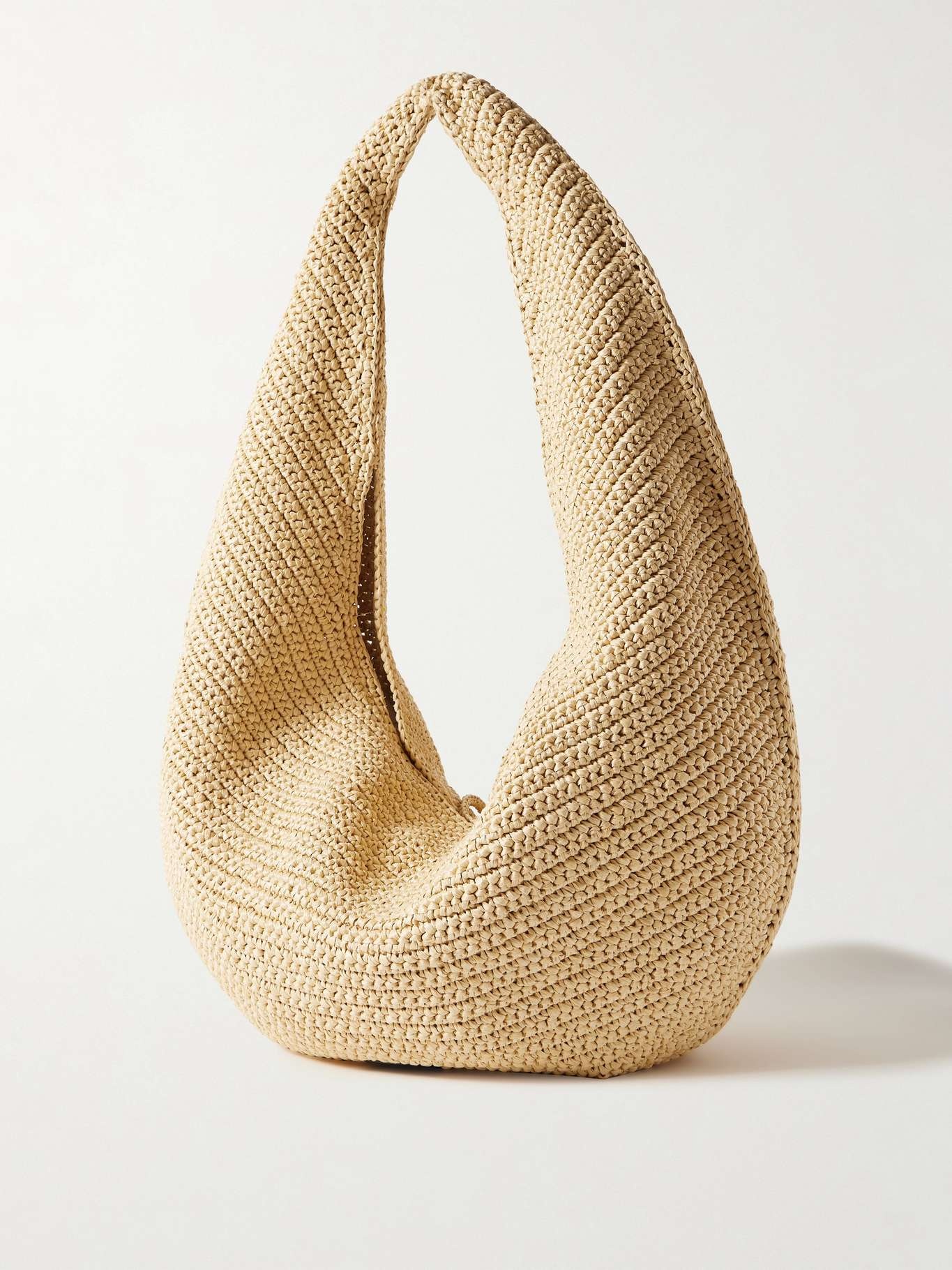 Olivia large raffia shoulder bag Beige - 3