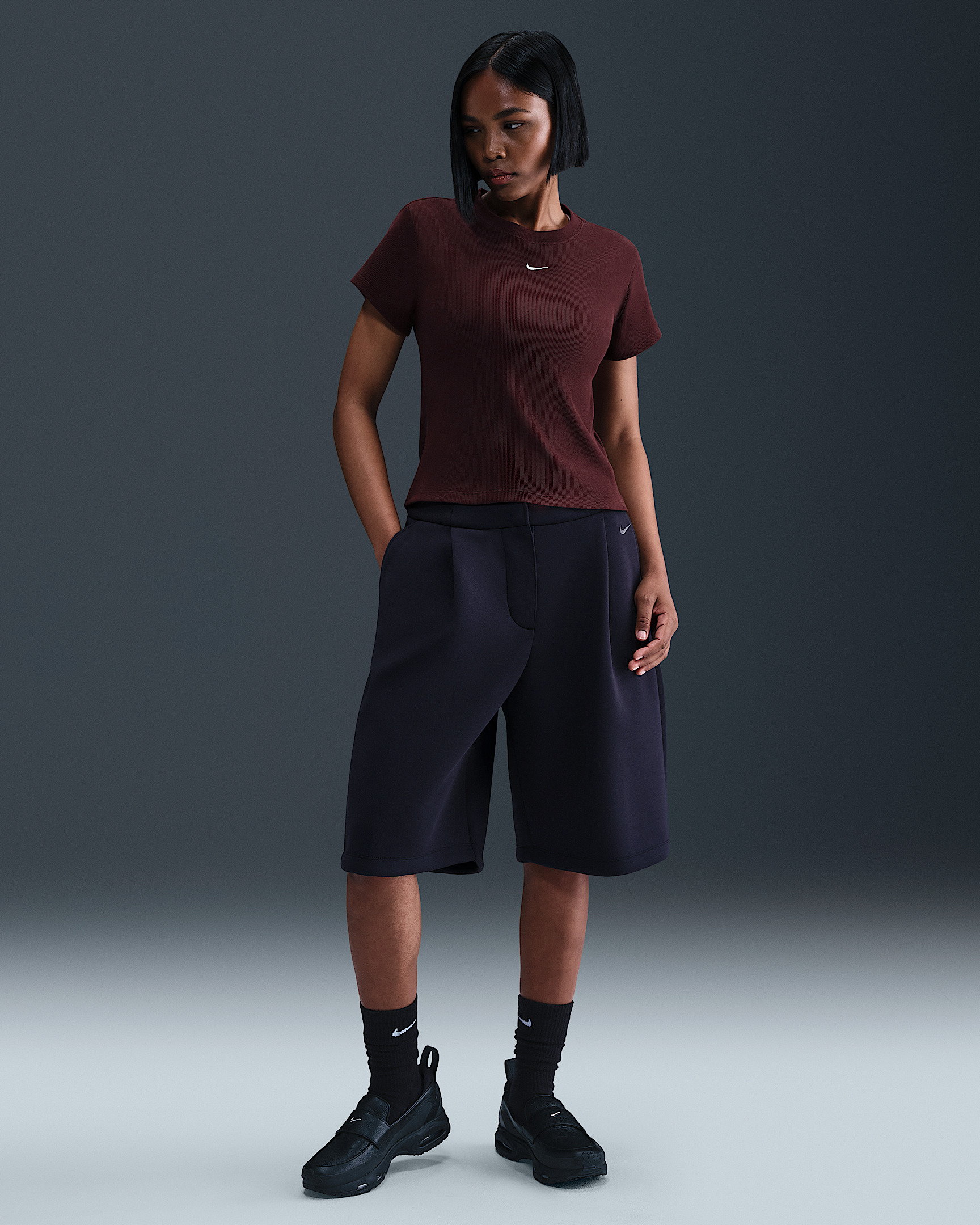 Nike Sportswear Women's Tight Ribbed Short-Sleeve T-Shirt - 4