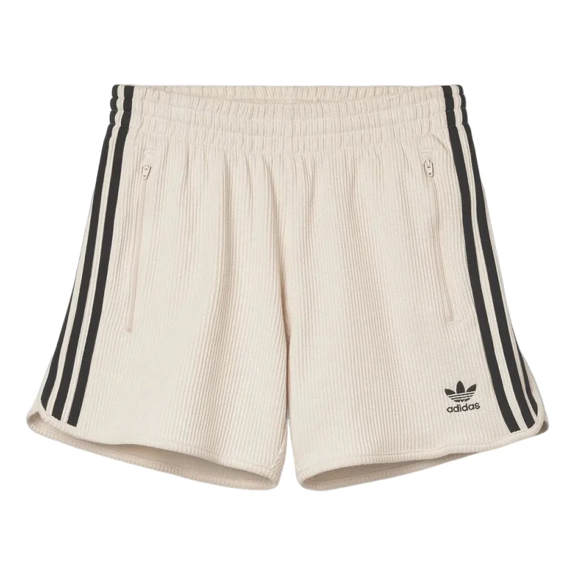 (WMNS) adidas Waffle Shorts Asia Sizing 'Wonder White' JV9267 - 1