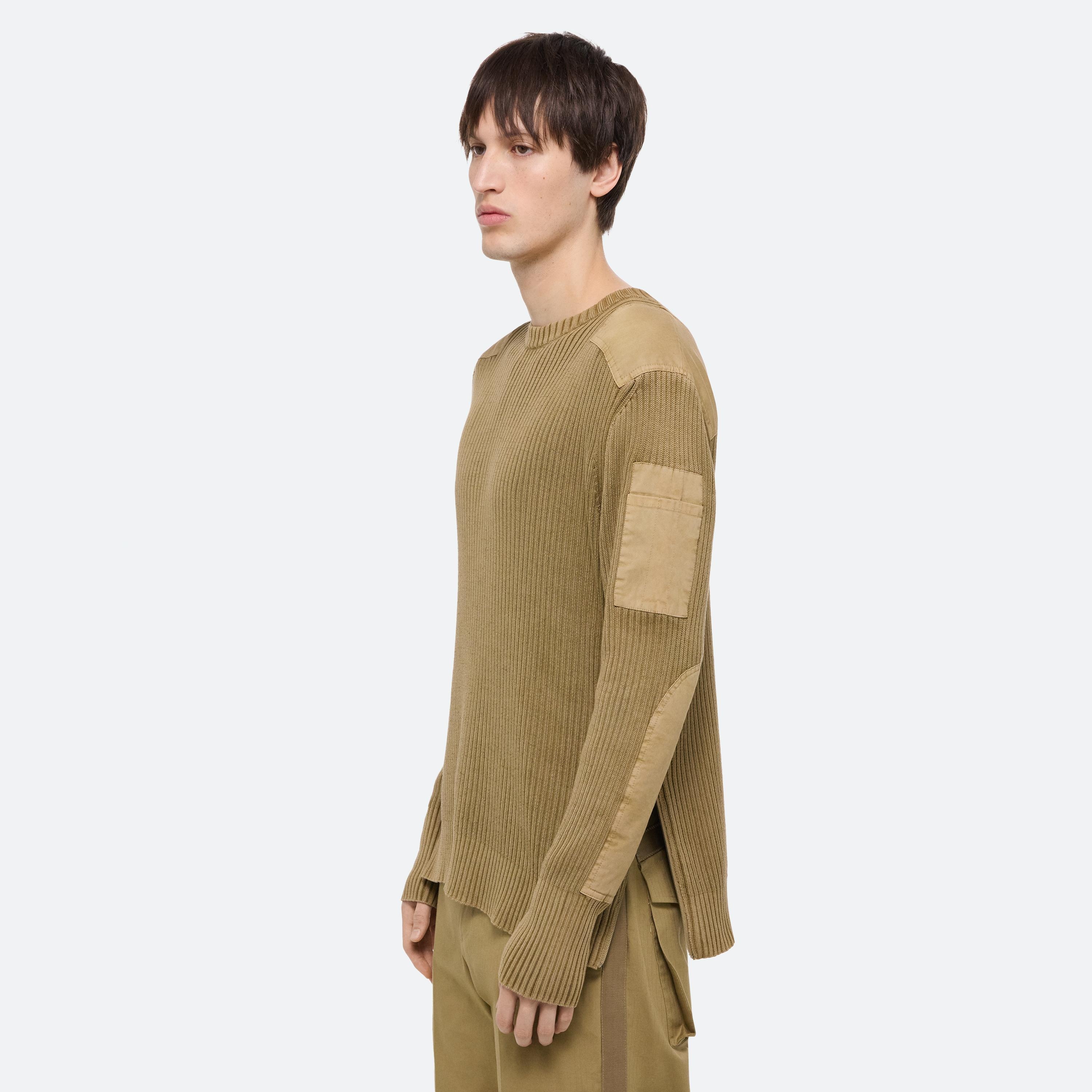 RIBBED MILITARY SWEATER - 6