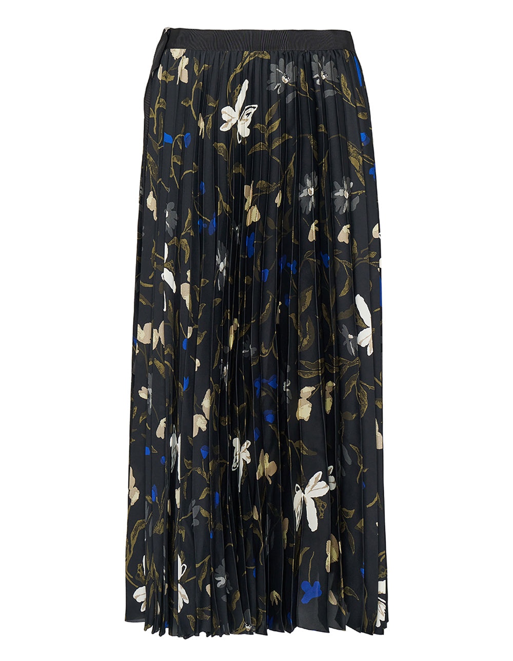 スカート Sacai Floral print skirt Blue sacai 【新品】 / サカイ | 2024SS Floral Print Skirt プリーツ