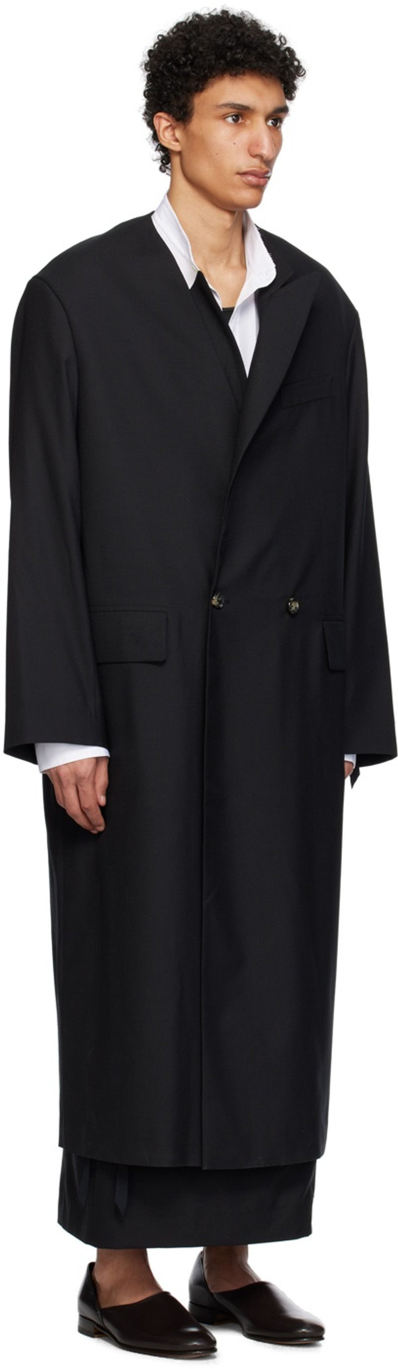 MARINA YEE Black Ezra Coat outlook