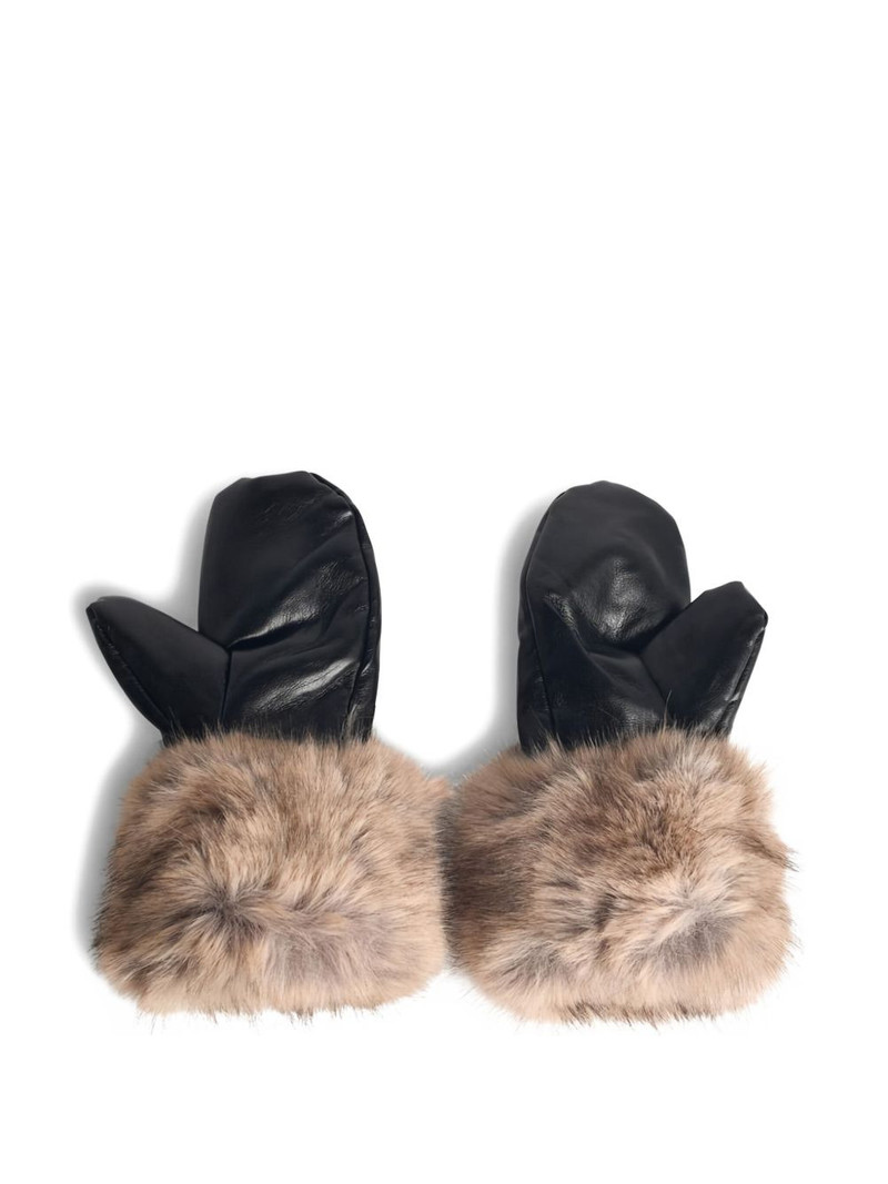 STAND STUDIO Jane faux-fur gloves outlook
