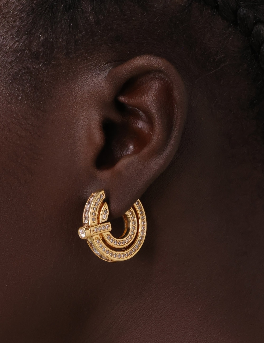 ZIMMERMANN HALO PAVE HOOPS - 2
