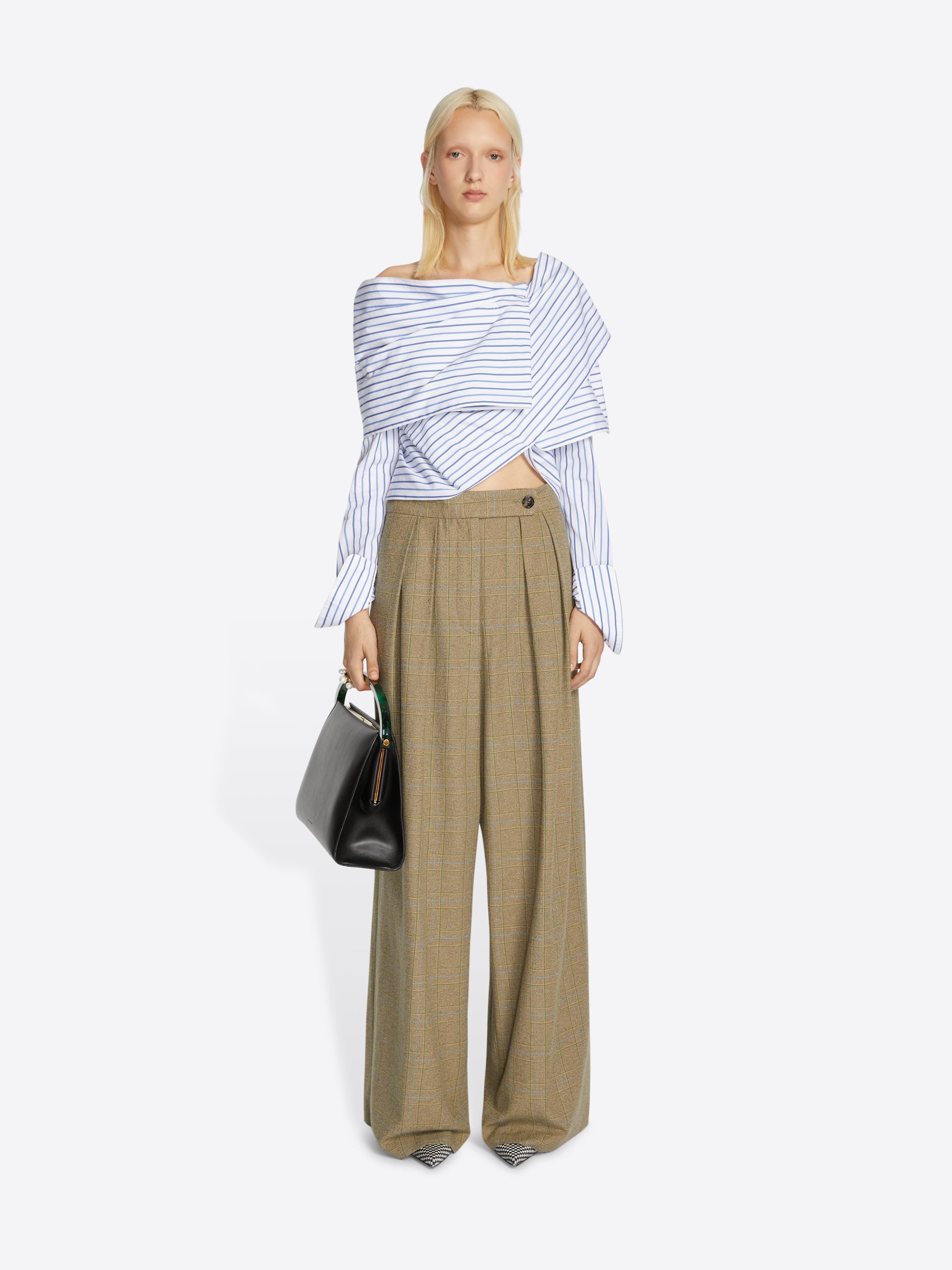 WIDE PLEATED PANTS - 2