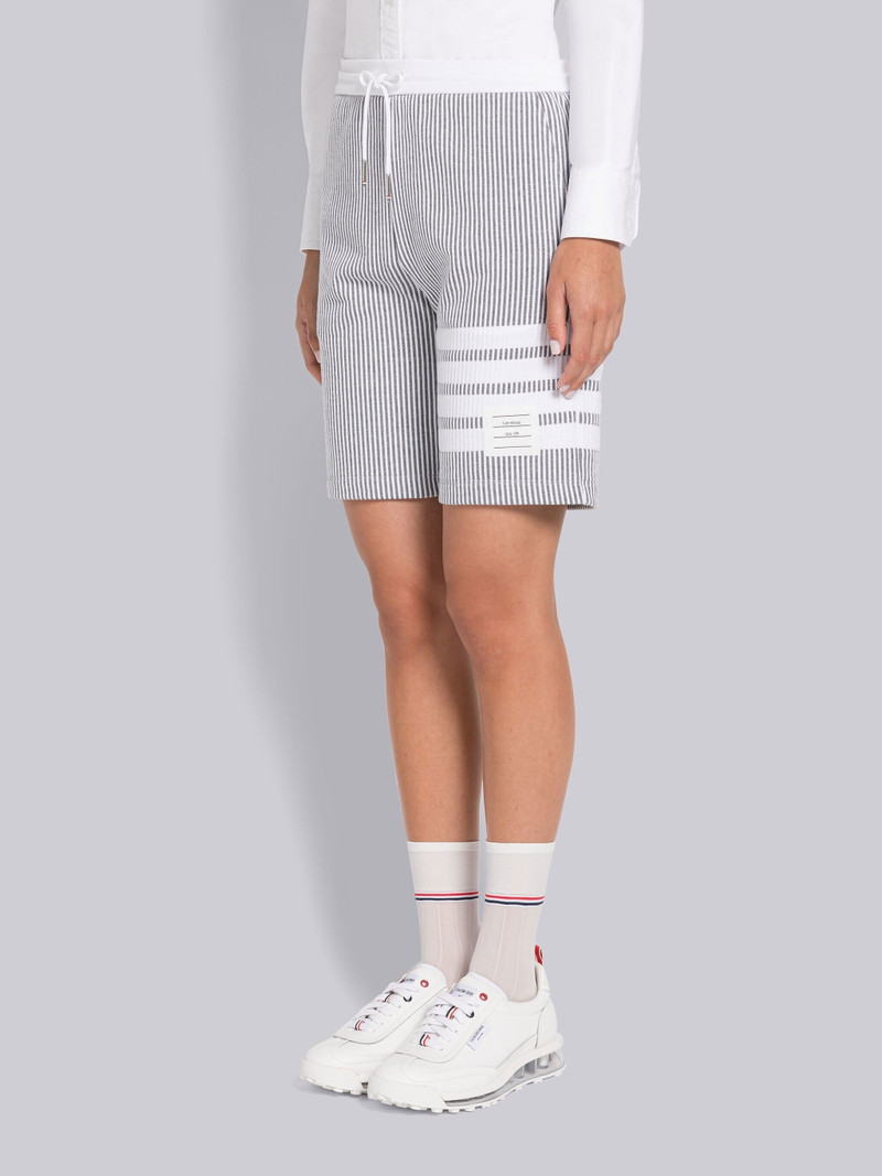 Thom Browne Seersucker Loopback 4-Bar Short outlook