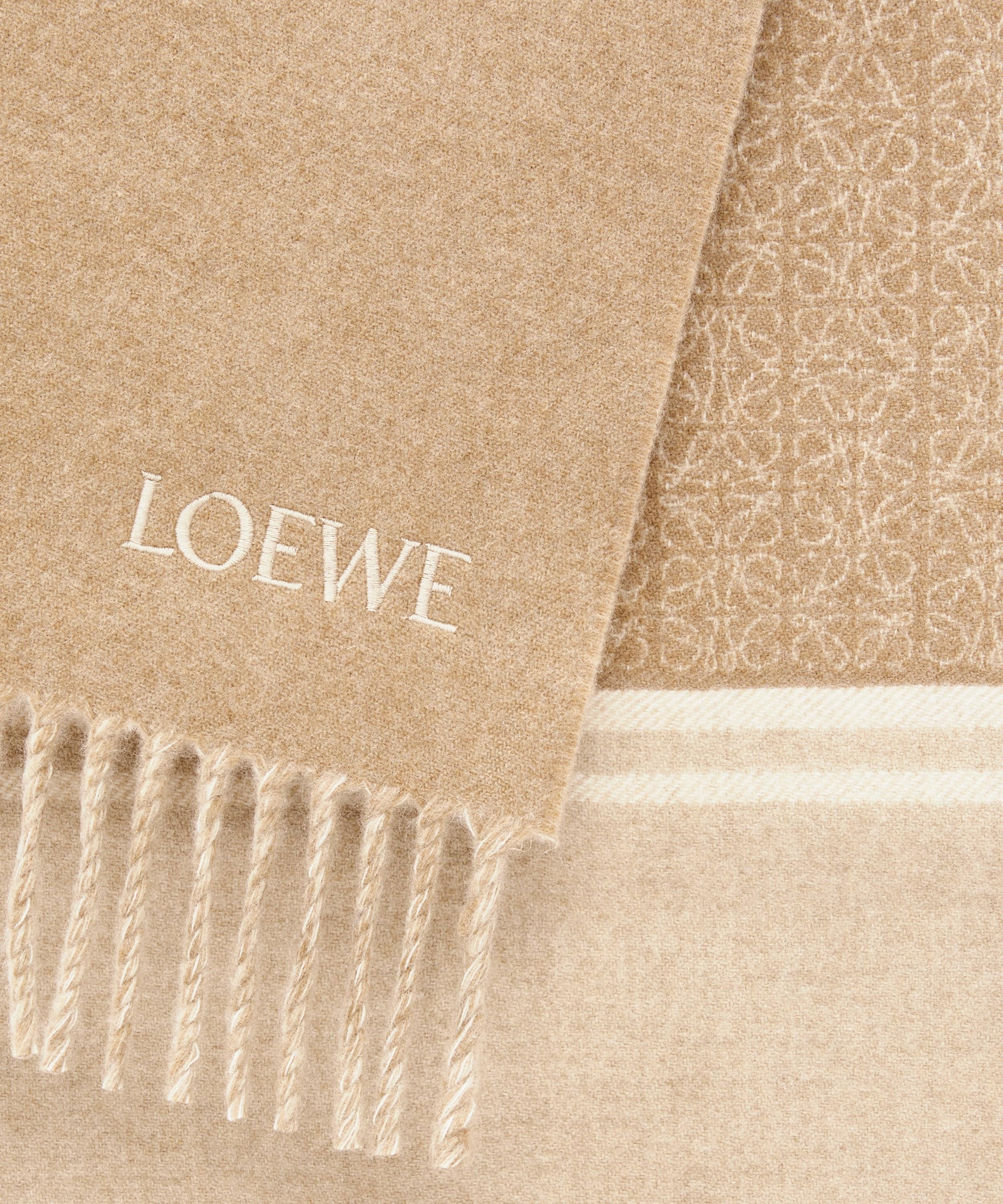 Skinny Anagram Wool-Blend Scarf - 3