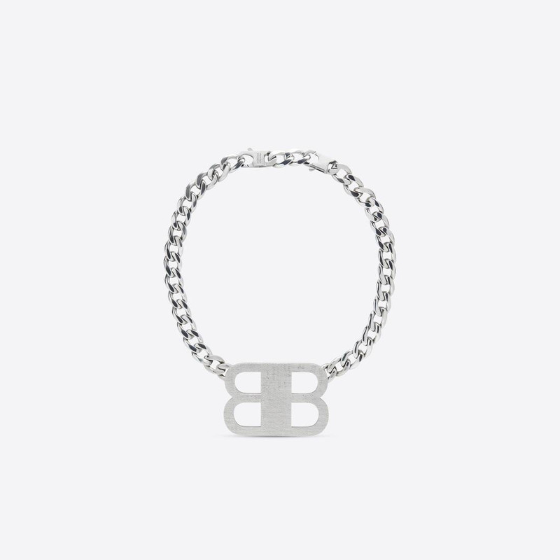 BALENCIAGA Bb 2.0 Necklace  in Silver outlook
