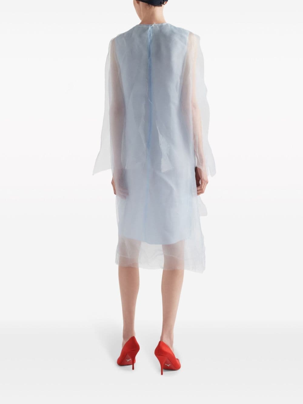 technical voile dress - 3